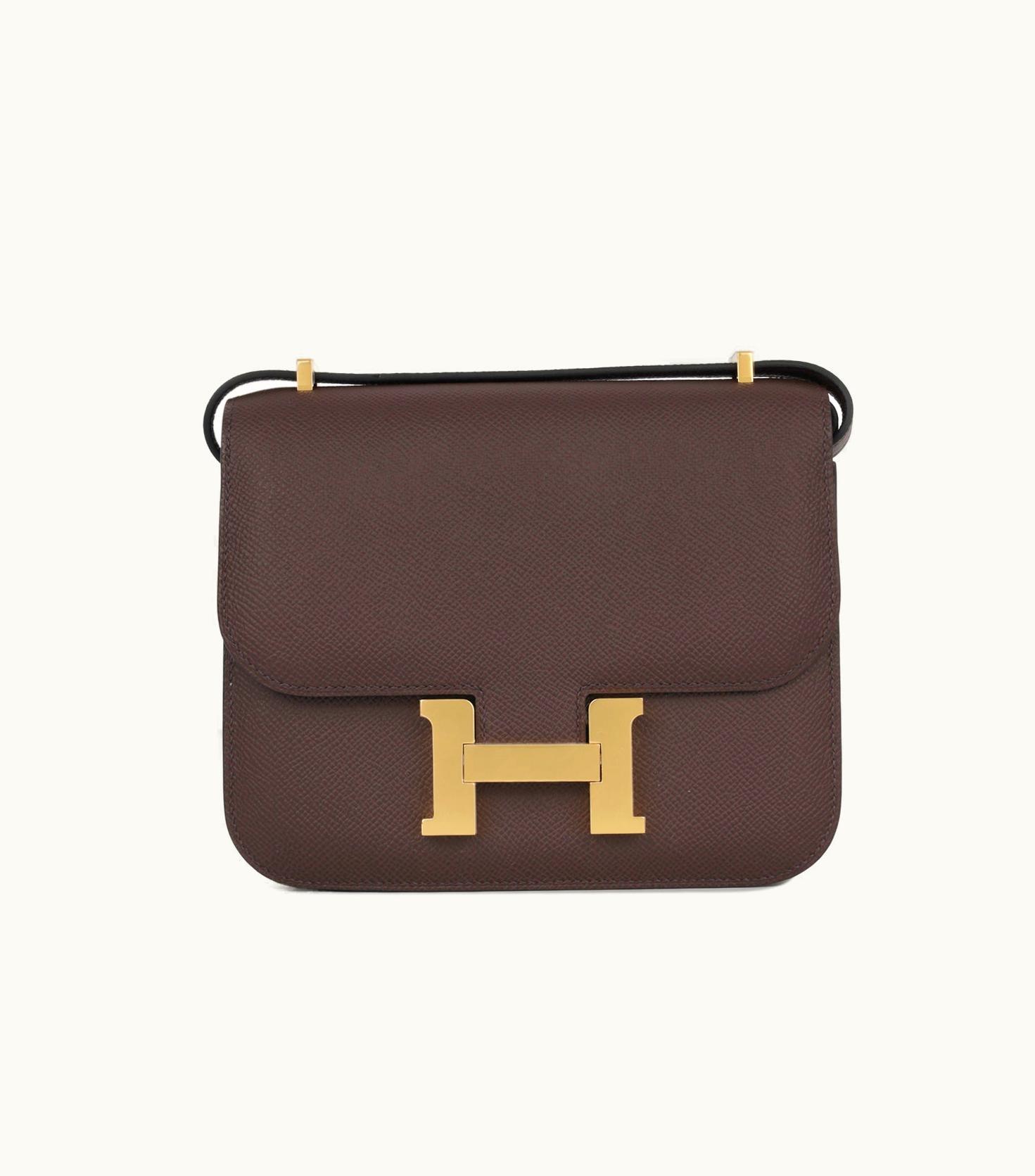 Hermès Constance Mini 18 - Rouge Sellier - Epsom - Gold (GHW)