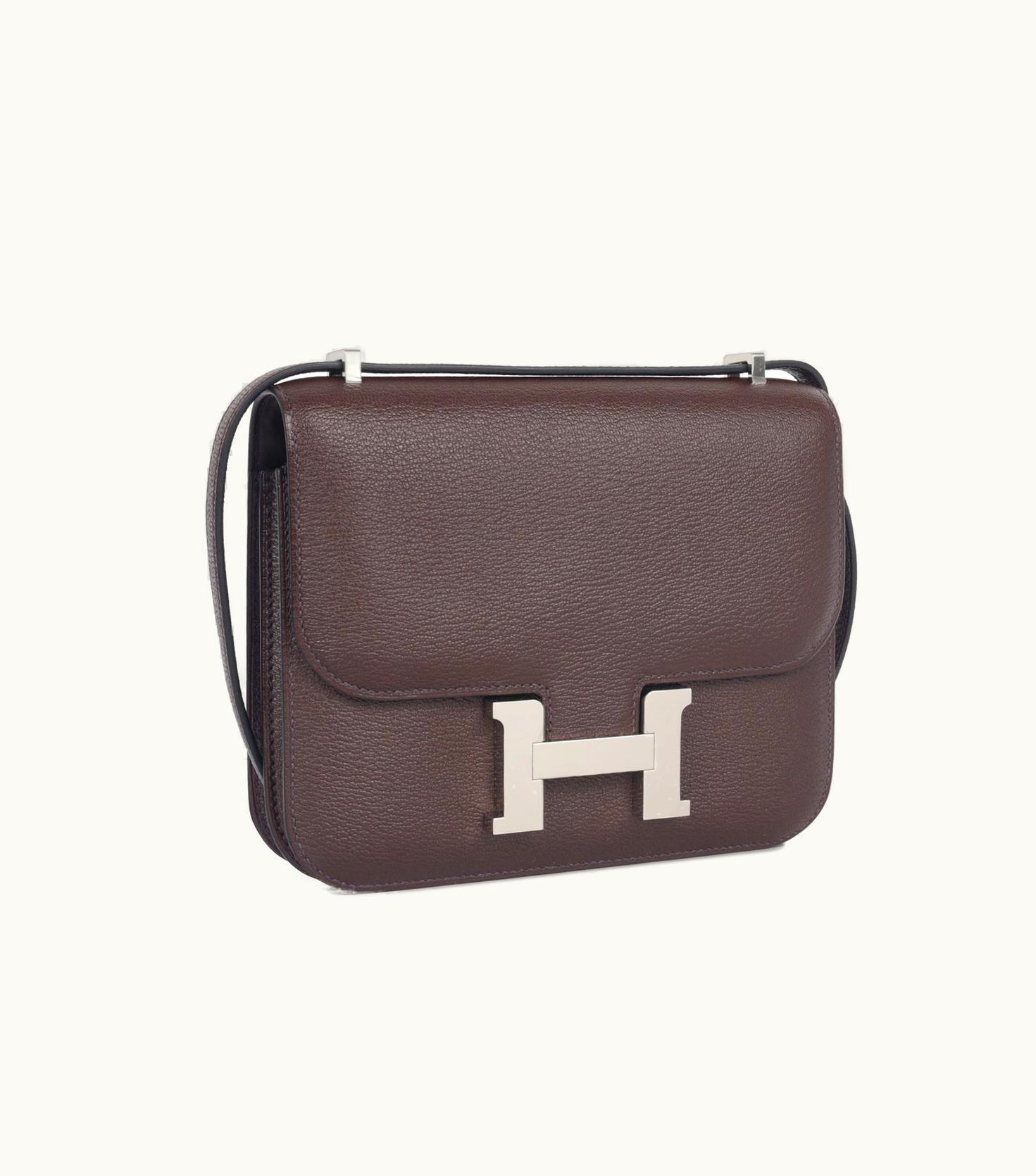 Hermès Constance Mini 18 - Rouge Sellier - Epsom - Palladium (PHW)