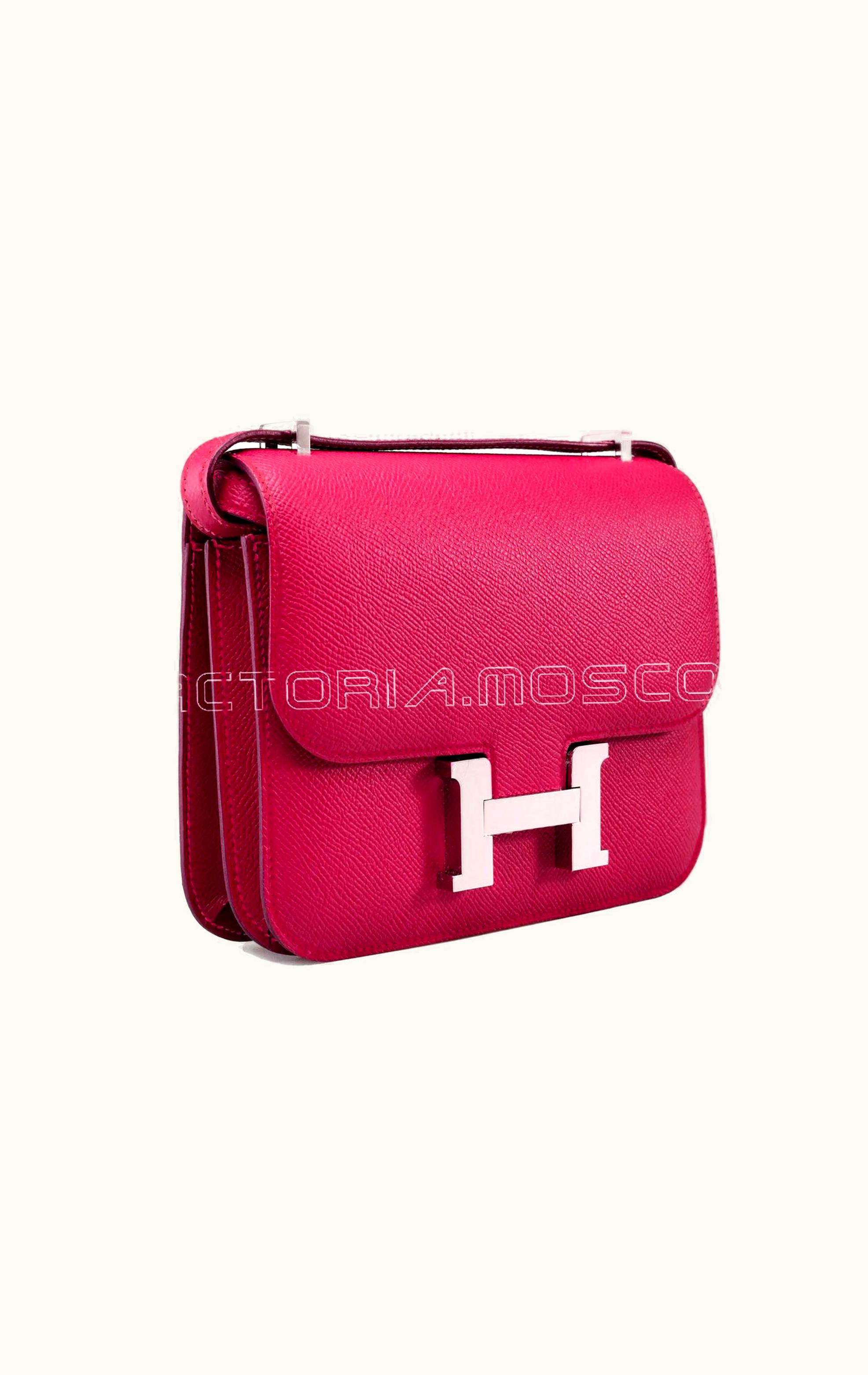 Hermès Constance Mini 18 - Rubis - Swift - Palladium (PHW)