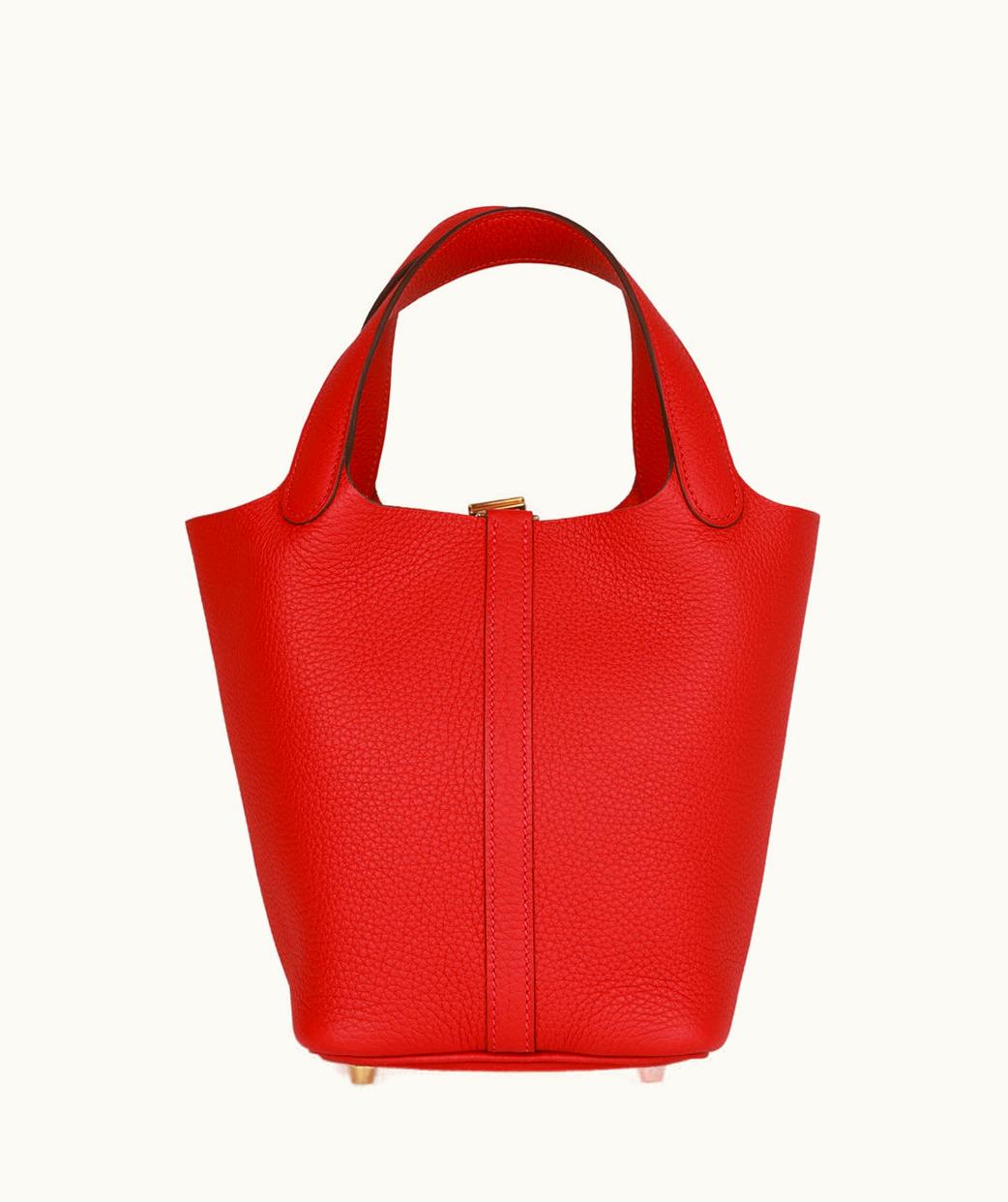 Hermès Constance Mini 18 - Vermillion - Swift - Gold (GHW)