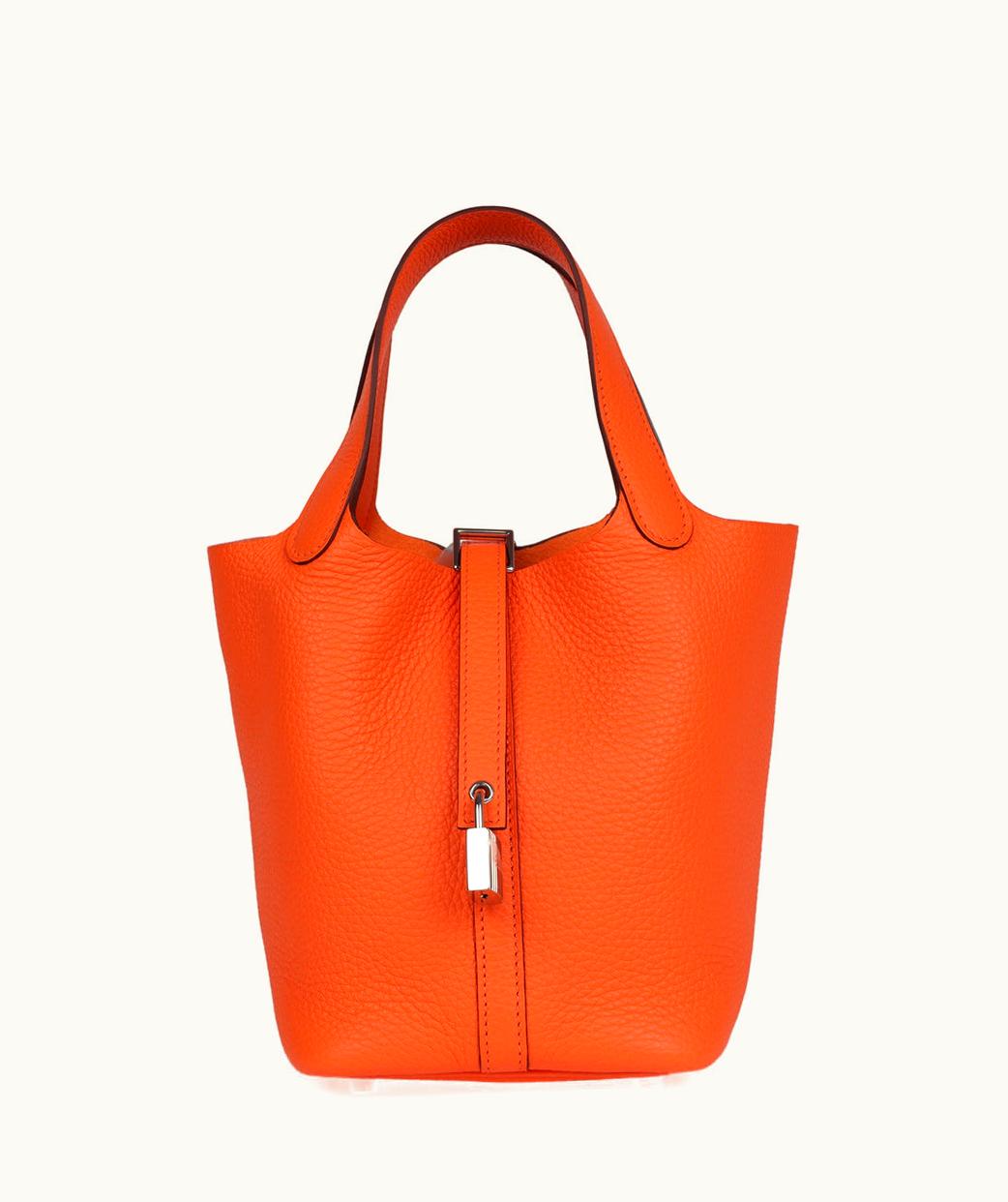 Hermès Constance Mini 18 - Orange Minium - Epsom - Palladium (PHW)