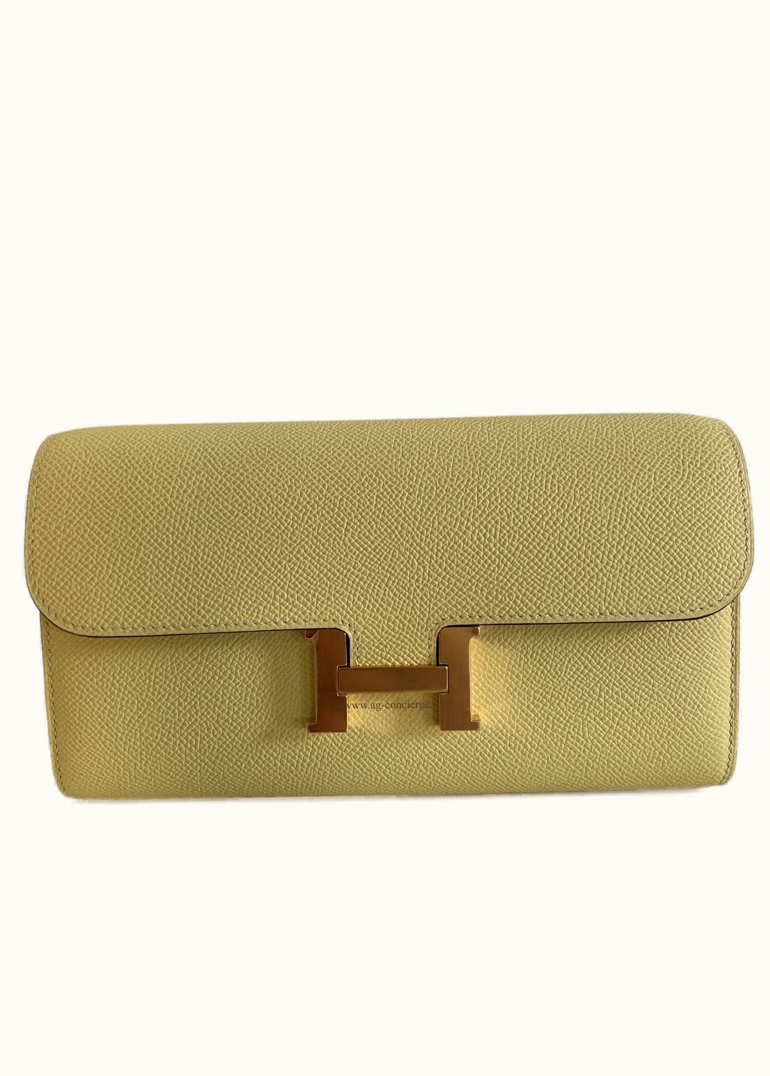Hermès Constance Mini 18 - Jaune Poussin - Epsom - Gold (GHW)