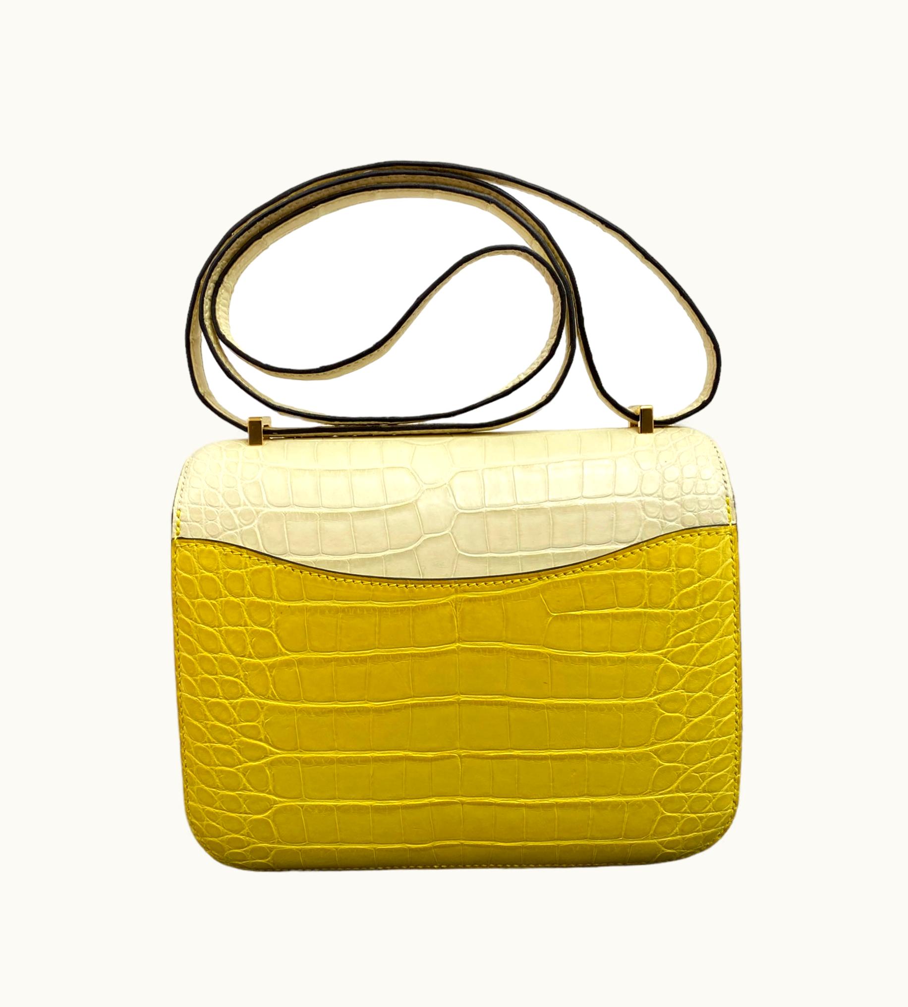 Hermès Constance Mini 18 - Mimosa - Epsom - Gold (GHW)
