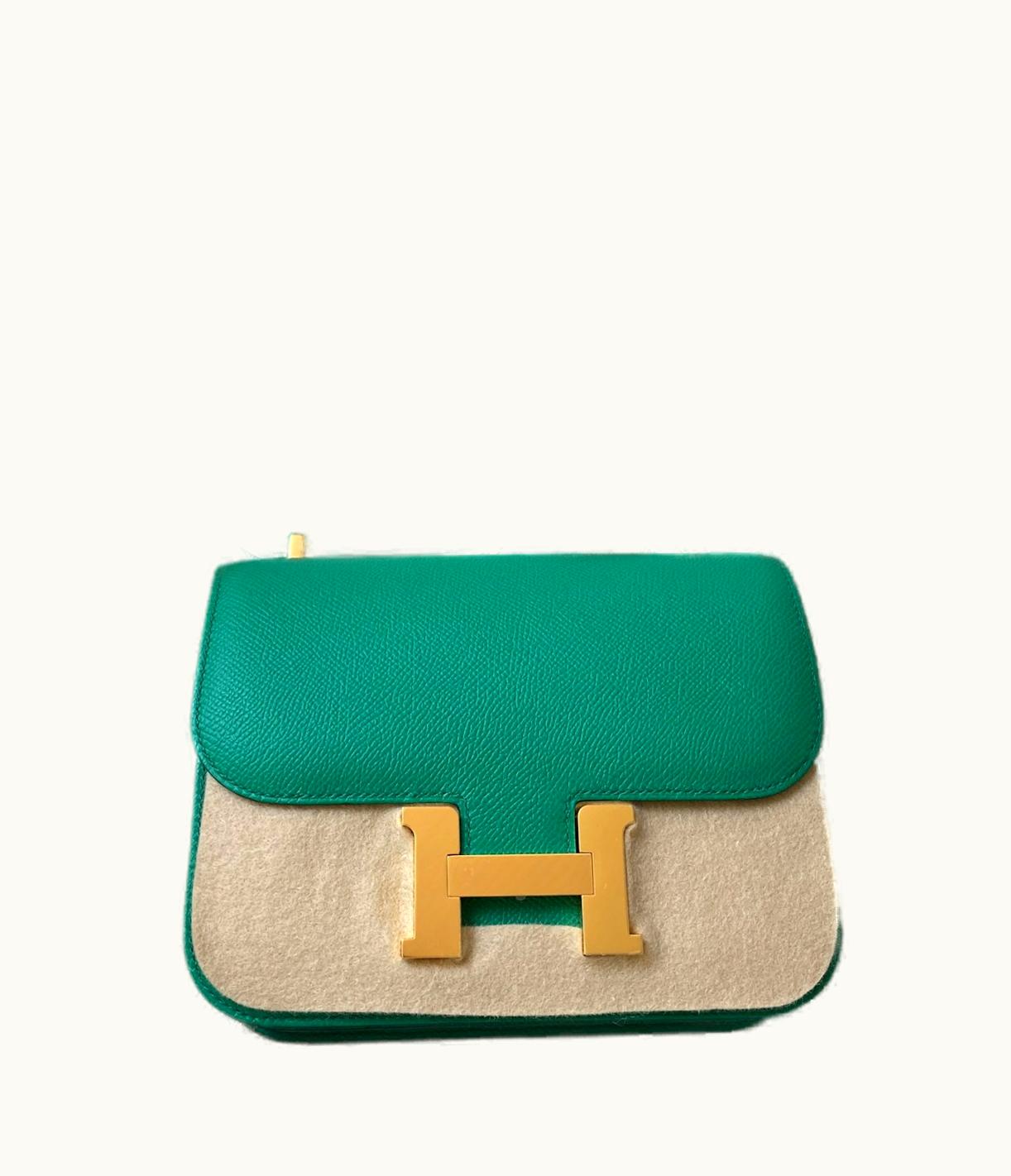 Hermès Constance Mini 18 - Vert Jade - Epsom - Gold (GHW)