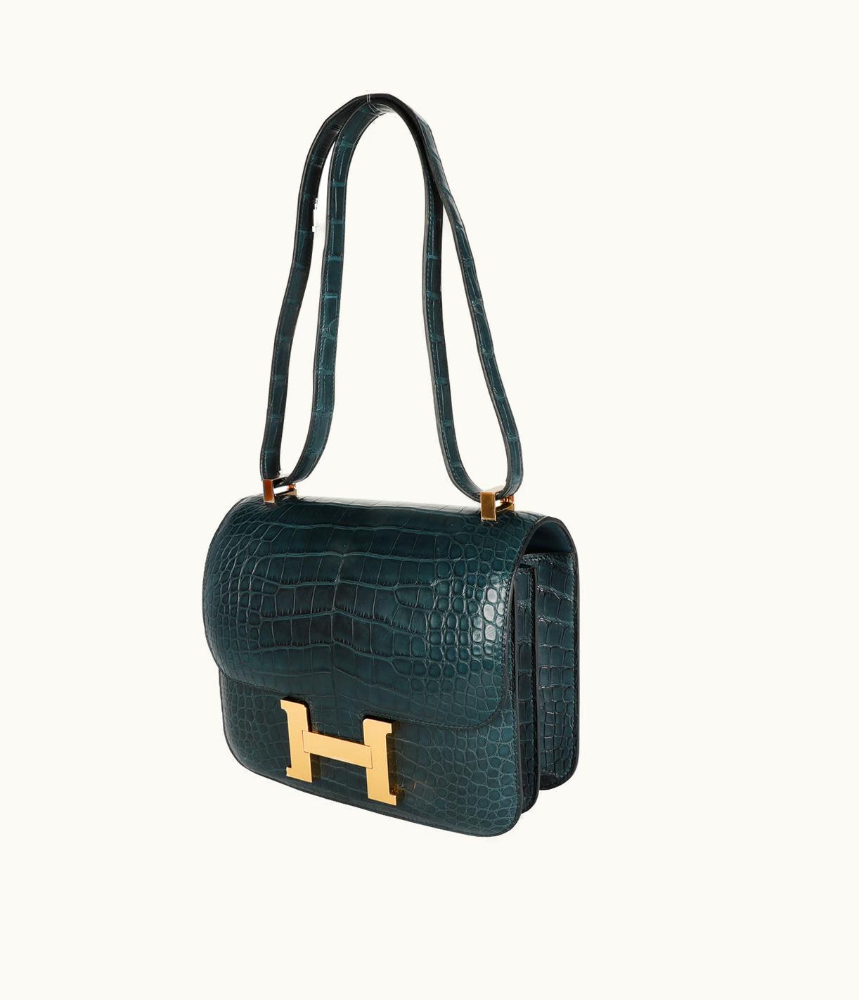 Hermès Constance Mini 18 - Vert Rousseau - Swift - Gold (GHW)