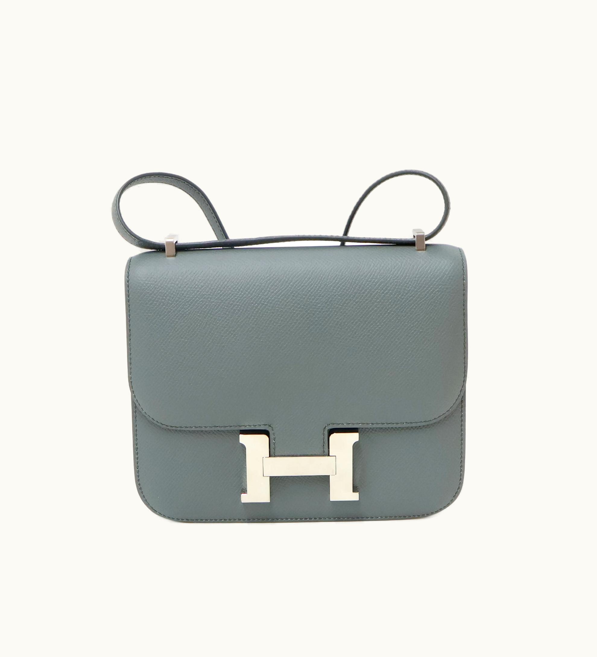 Hermès Constance Mini 18 - Vert Amande - Swift - Palladium (PHW)