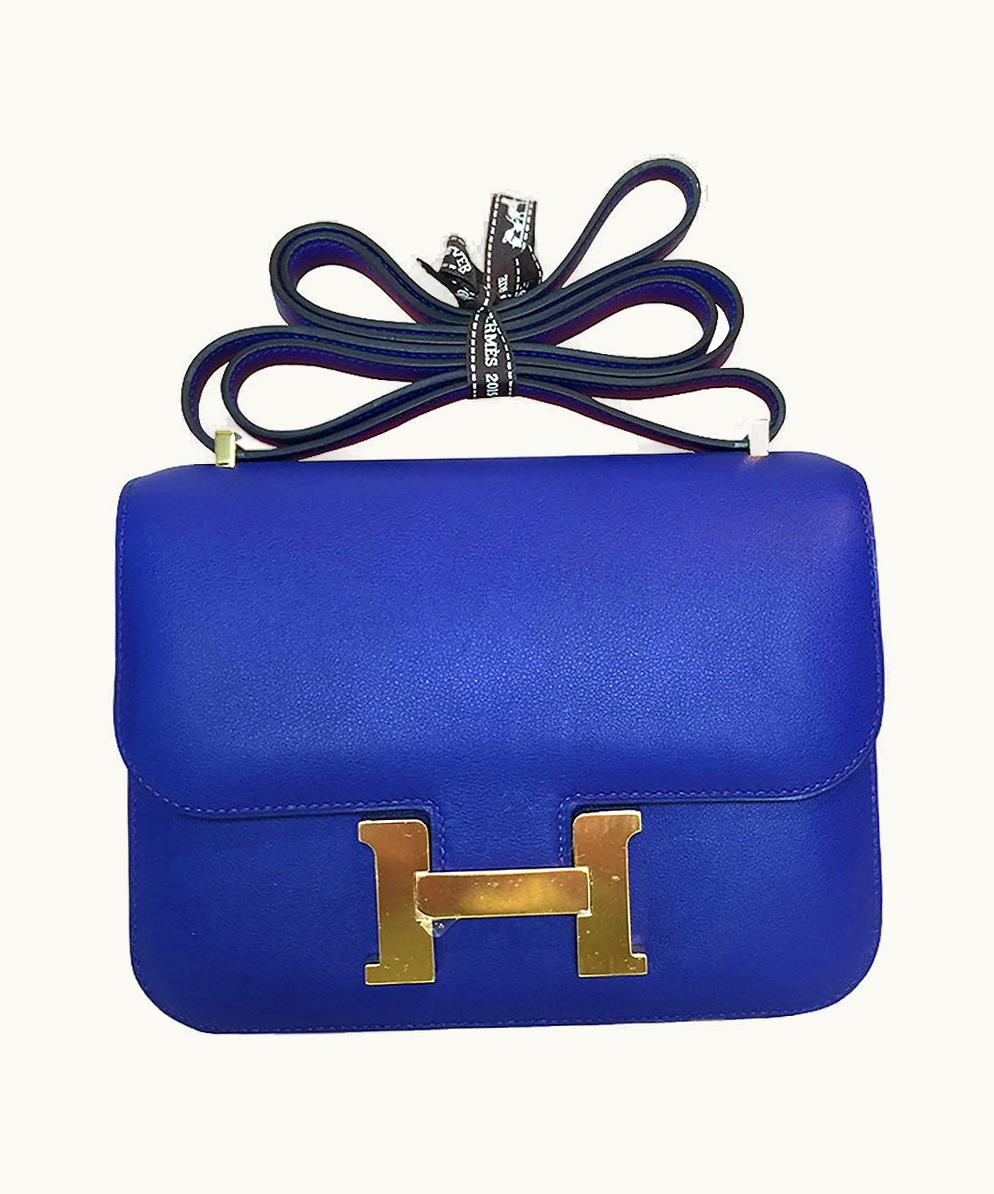 Hermès Hermès Constance 24 - Bleu Electrique - Swift - Gold (GHW)