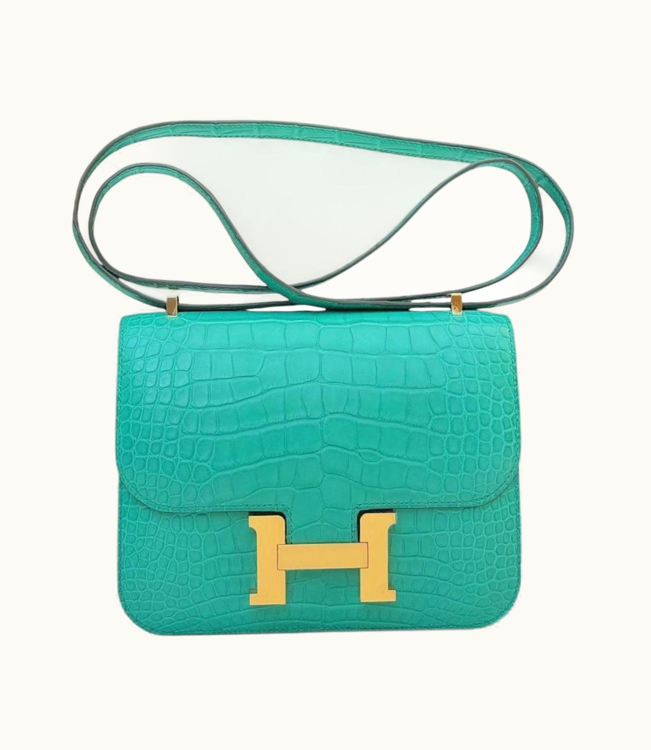 Hermès Hermès Constance 24 - Vert Jade - Epsom - Gold (GHW)