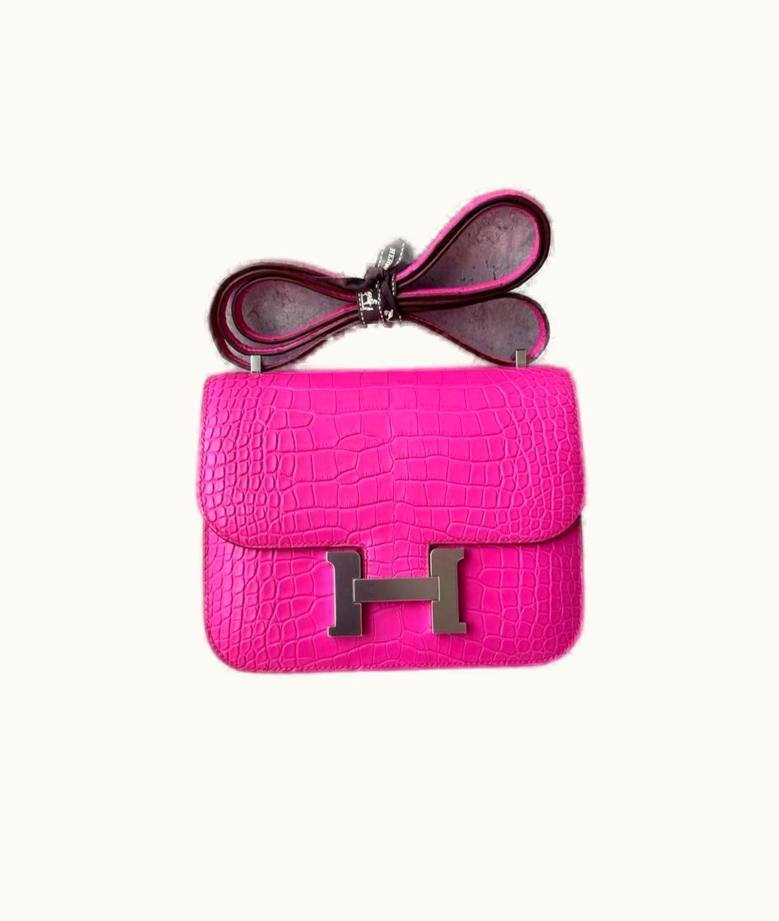 Hermès Hermès Constance 24 - Rose Shocking - Swift - Palladium (PHW)