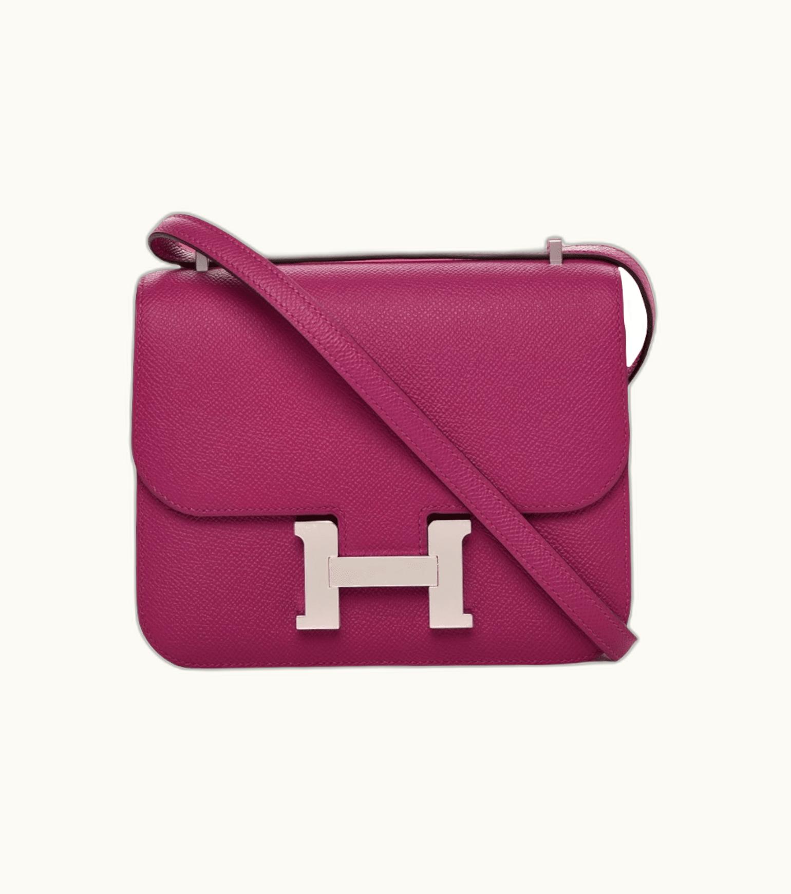 Hermès Hermès Constance 24 - Rose Pourpre - Epsom - Palladium (PHW)