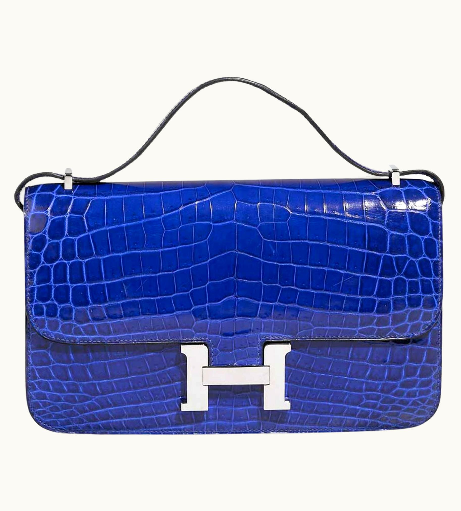 Hermès Hermès Constance Elan 25 - Bleu Electrique - Swift - Palladium (PHW)