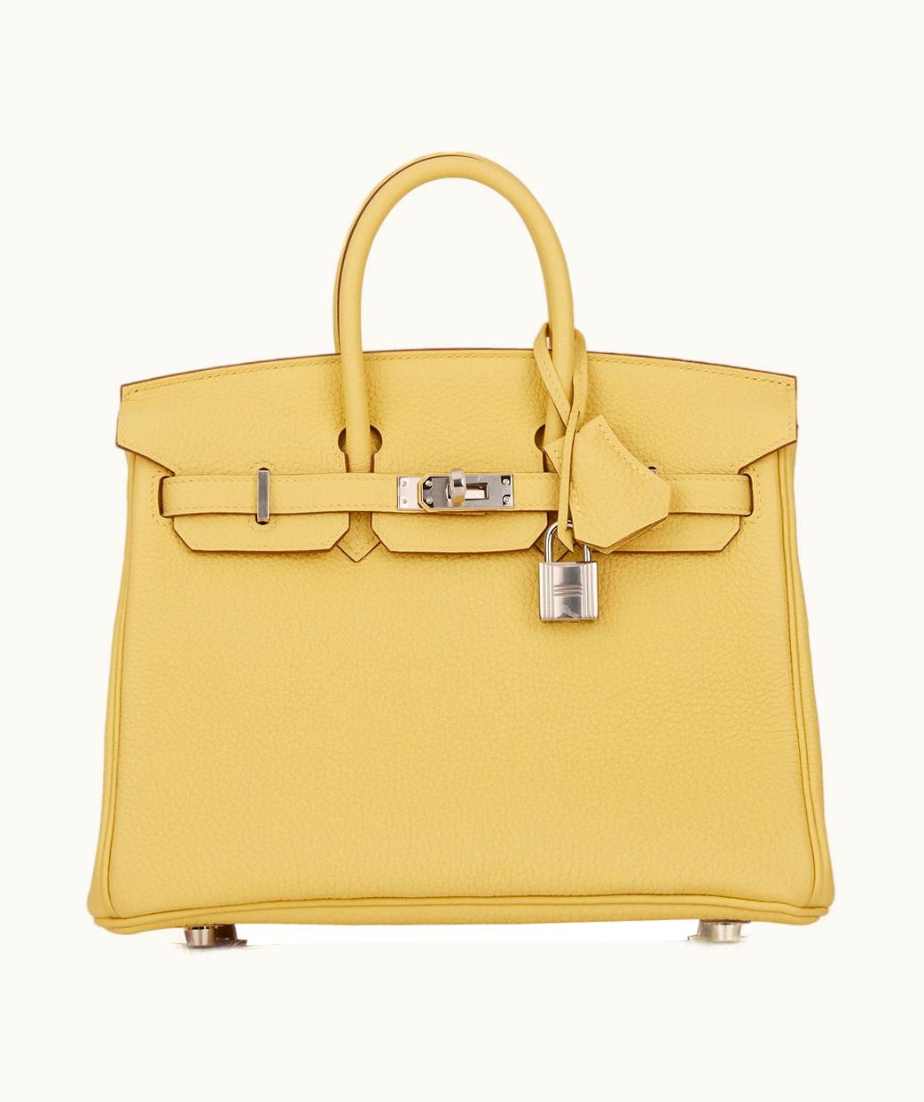 Hermès Hermès Constance Elan 25 - Jaune Poussin - Epsom - Palladium (PHW)