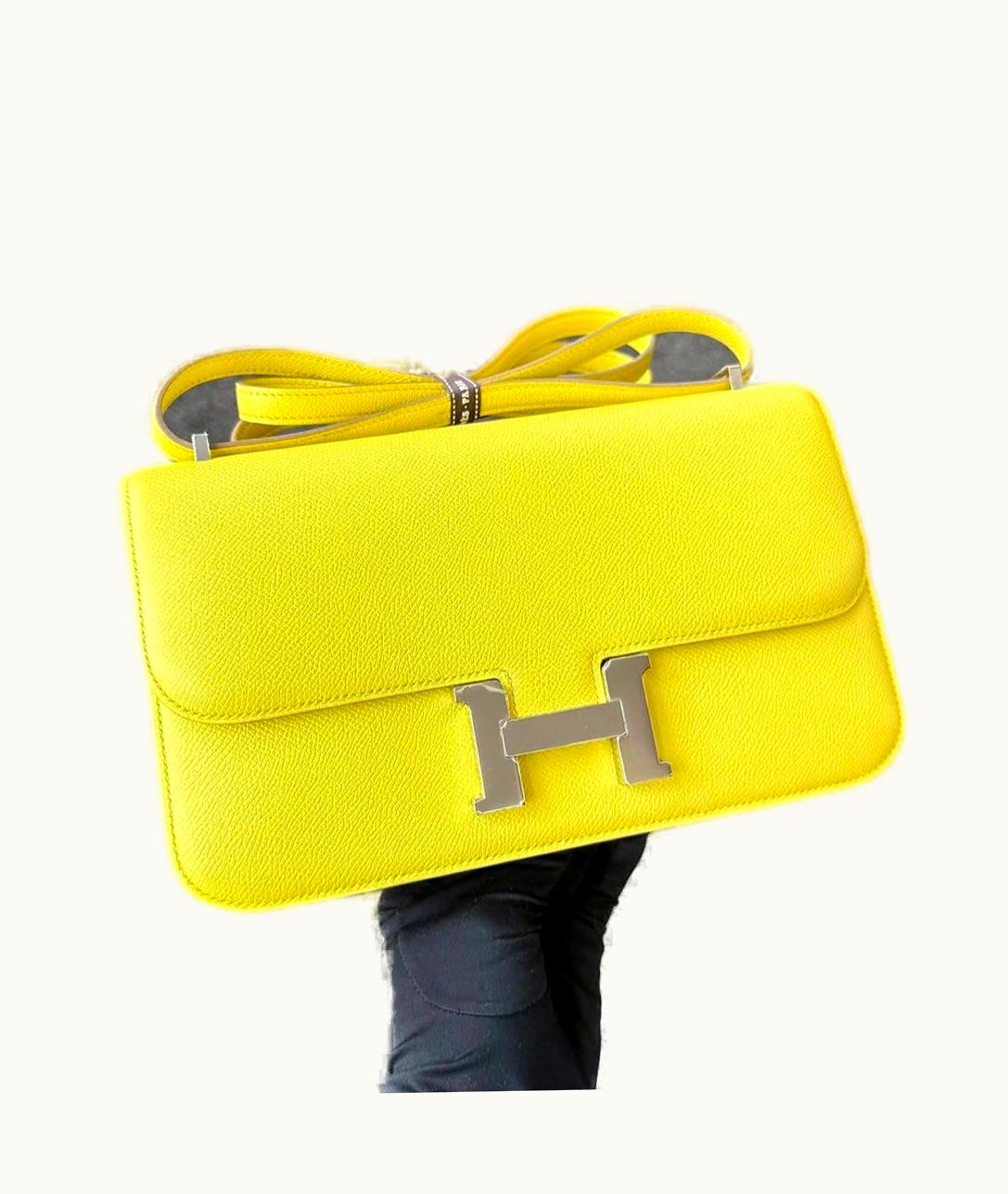 Hermès Hermès Constance Elan 25 - Soufre - Epsom - Palladium (PHW)