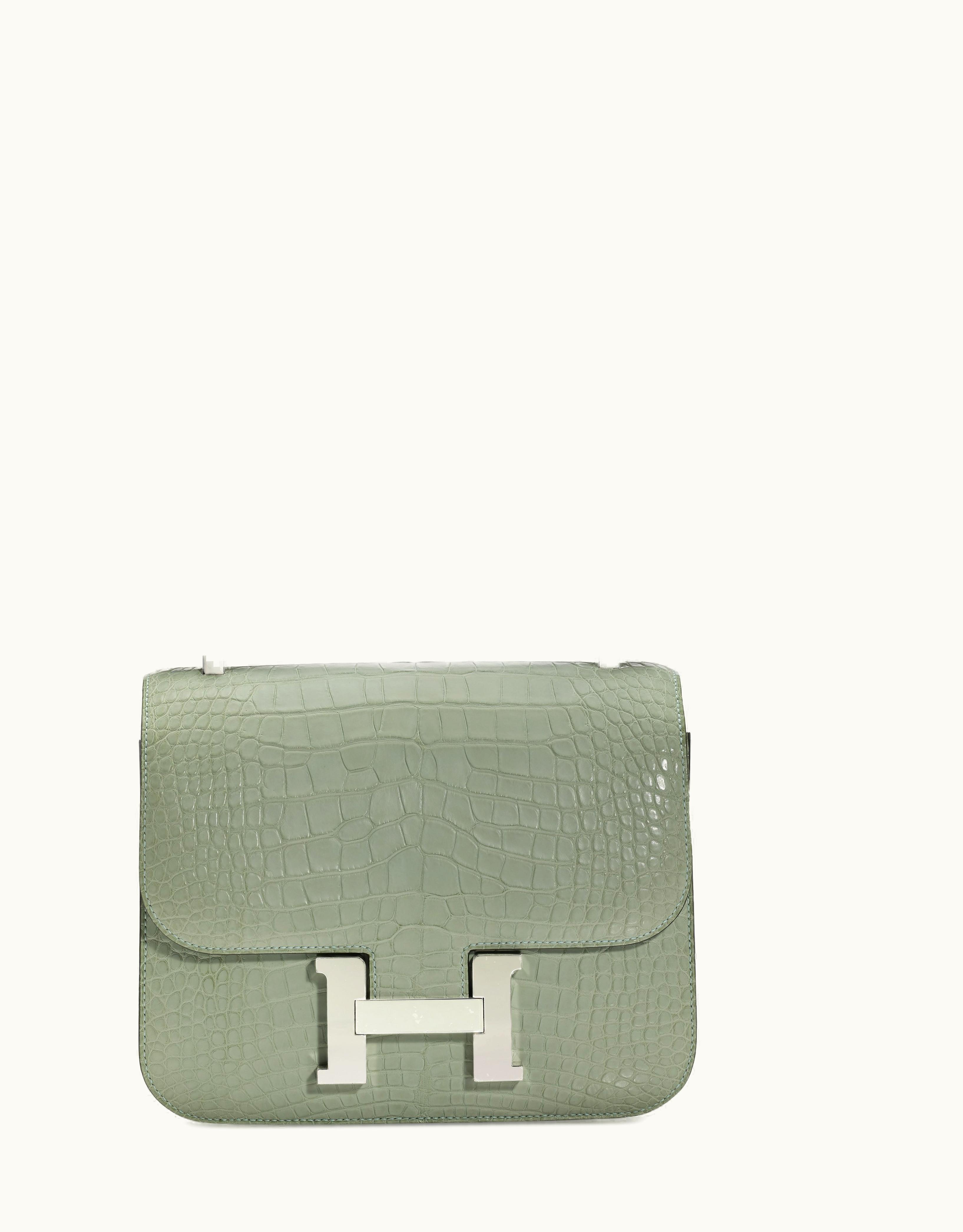 Hermès Hermès Constance Elan 25 - Vert d'Eau - Epsom - Palladium (PHW)