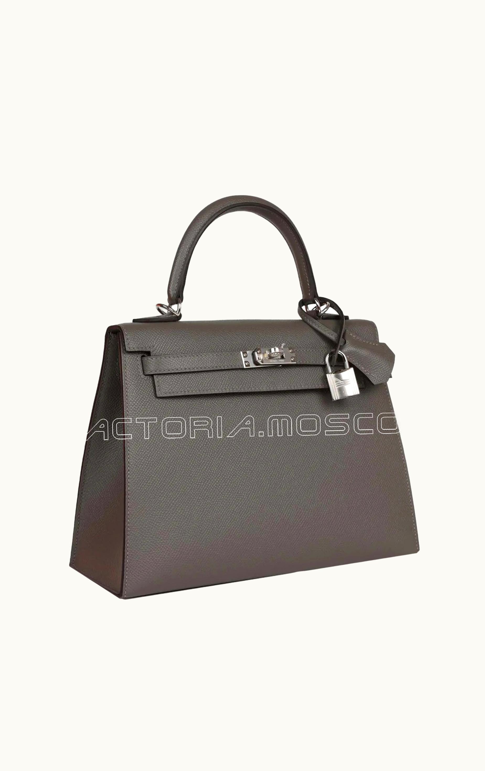 Hermès Hermès Constance Elan 25 - Gris Meyer - Swift - Palladium (PHW)