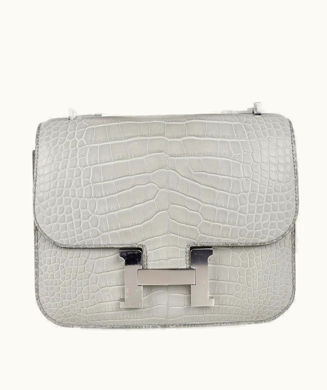 Hermès Hermès Constance Elan 25 - Gris Perle - Epsom - Palladium (PHW)