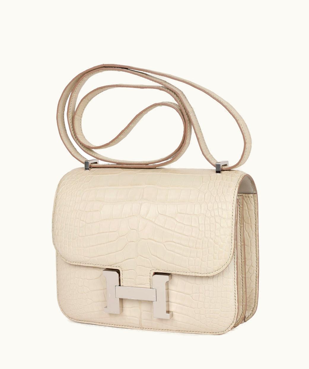 Hermès Hermès Constance Elan 25 - Beton - Epsom - Palladium (PHW)