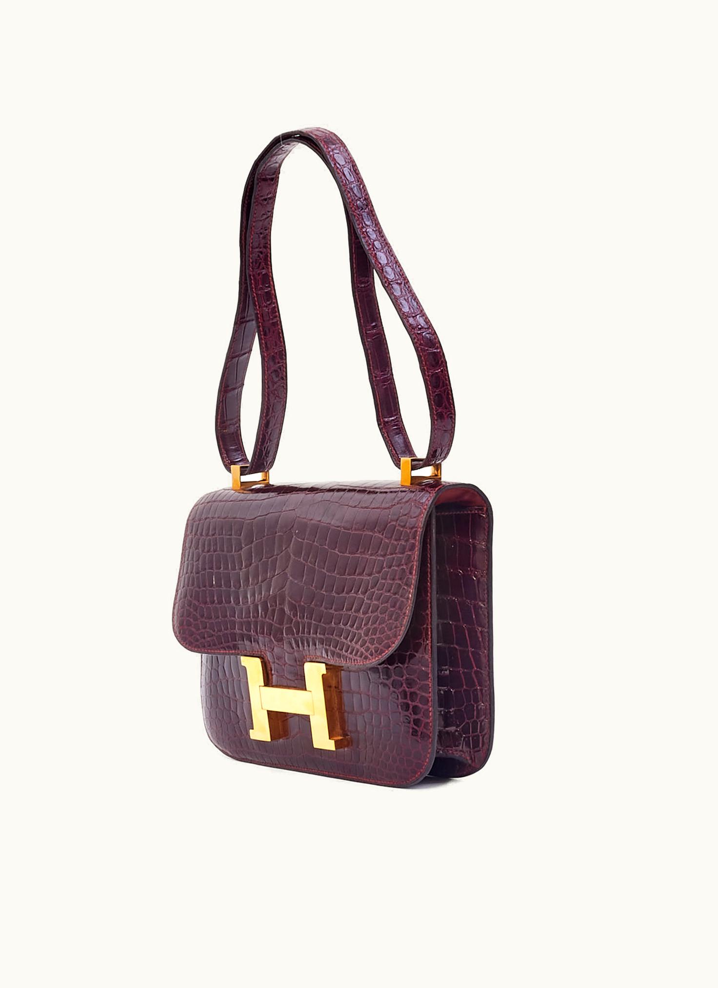 Hermès Hermès Constance Cartable 29 - Bordeaux - Epsom - Gold (GHW)