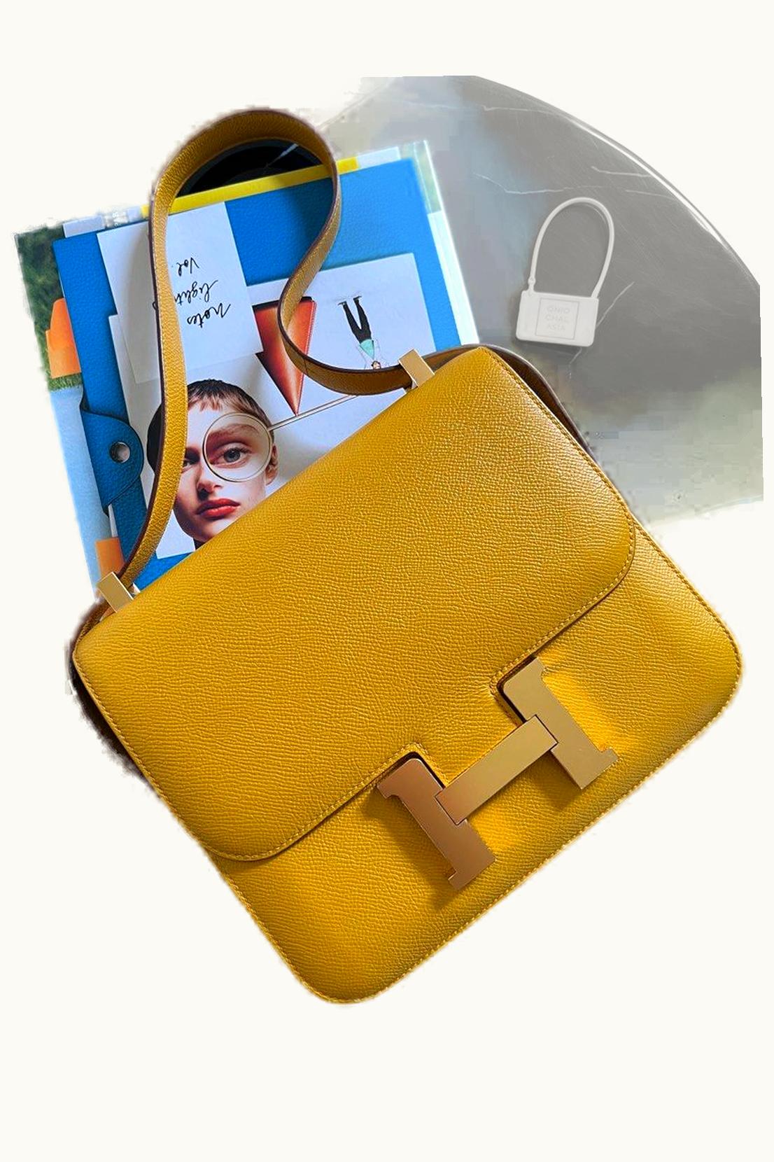 Hermès Hermès Constance Cartable 29 - Jaune Ambre - Epsom - Gold (GHW)