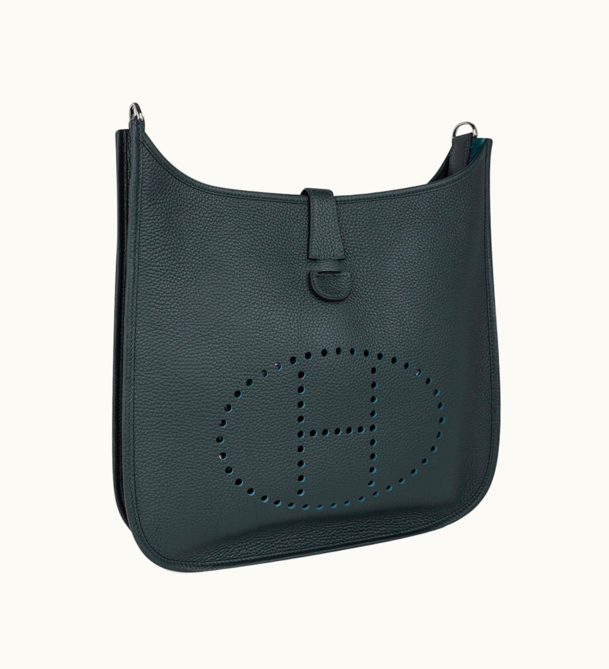 Hermès Hermès Constance Cartable 29 - Vert Fonce - Swift - Palladium (PHW)