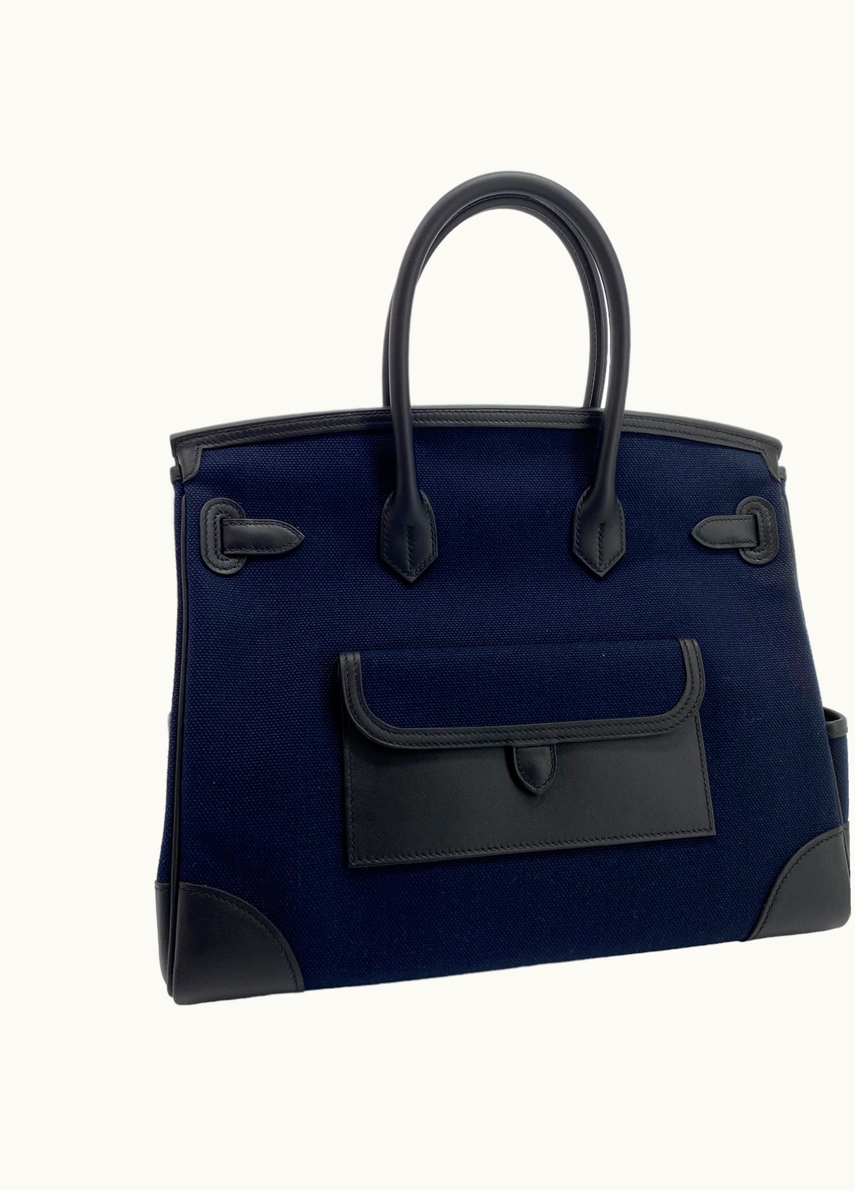 Hermès Hermès Birkin Cargo 35cm - Blue - Swifth - Gold (GHW)