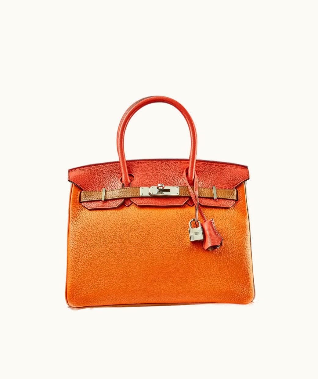 Hermès Hermès Limited Edition Arlequin Clemence - Brown - Clemence - Gold (GHW)