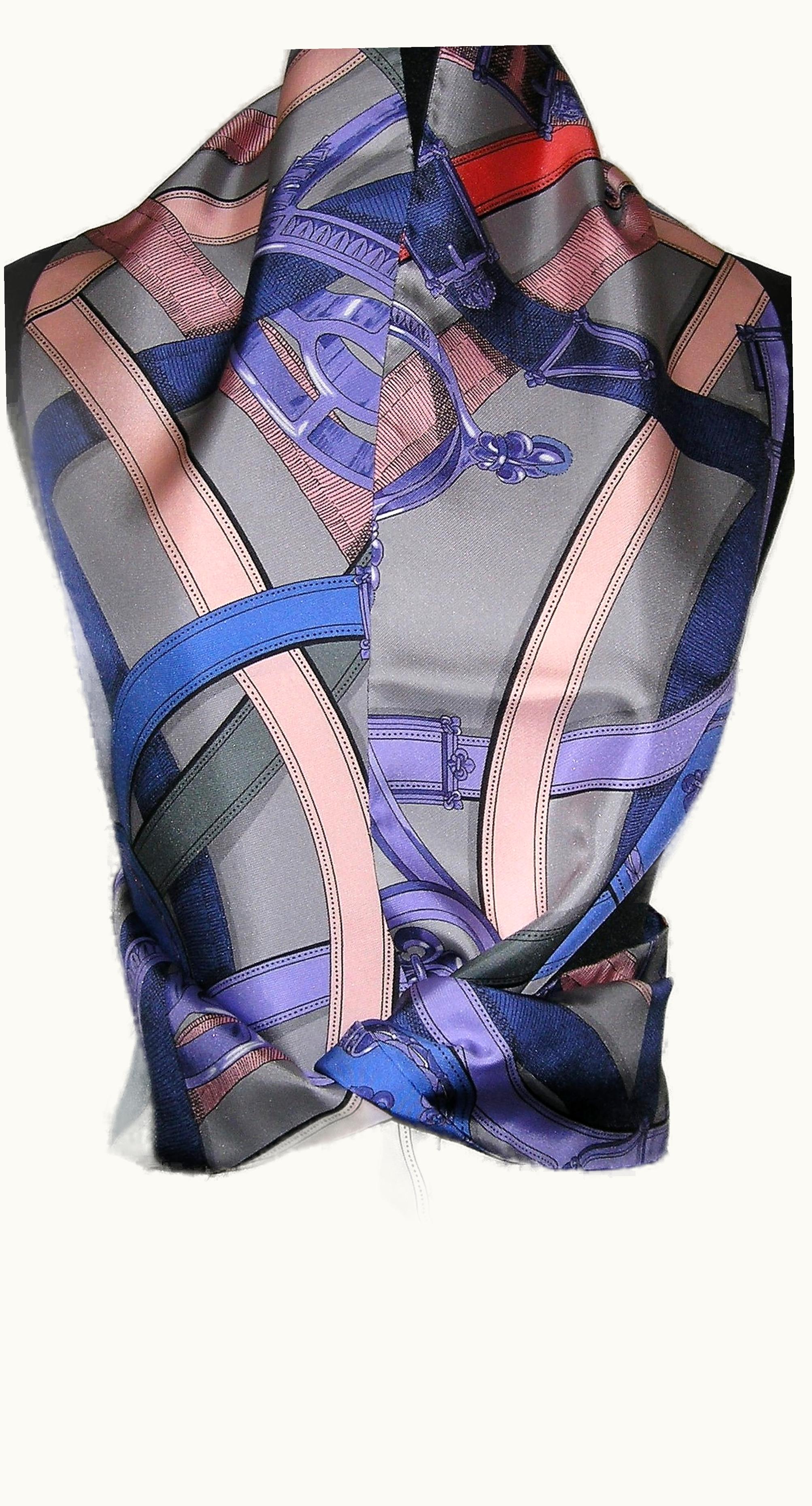 Hermès Hermès Maxi Twilly Scarf - Cavalcadour - Purple