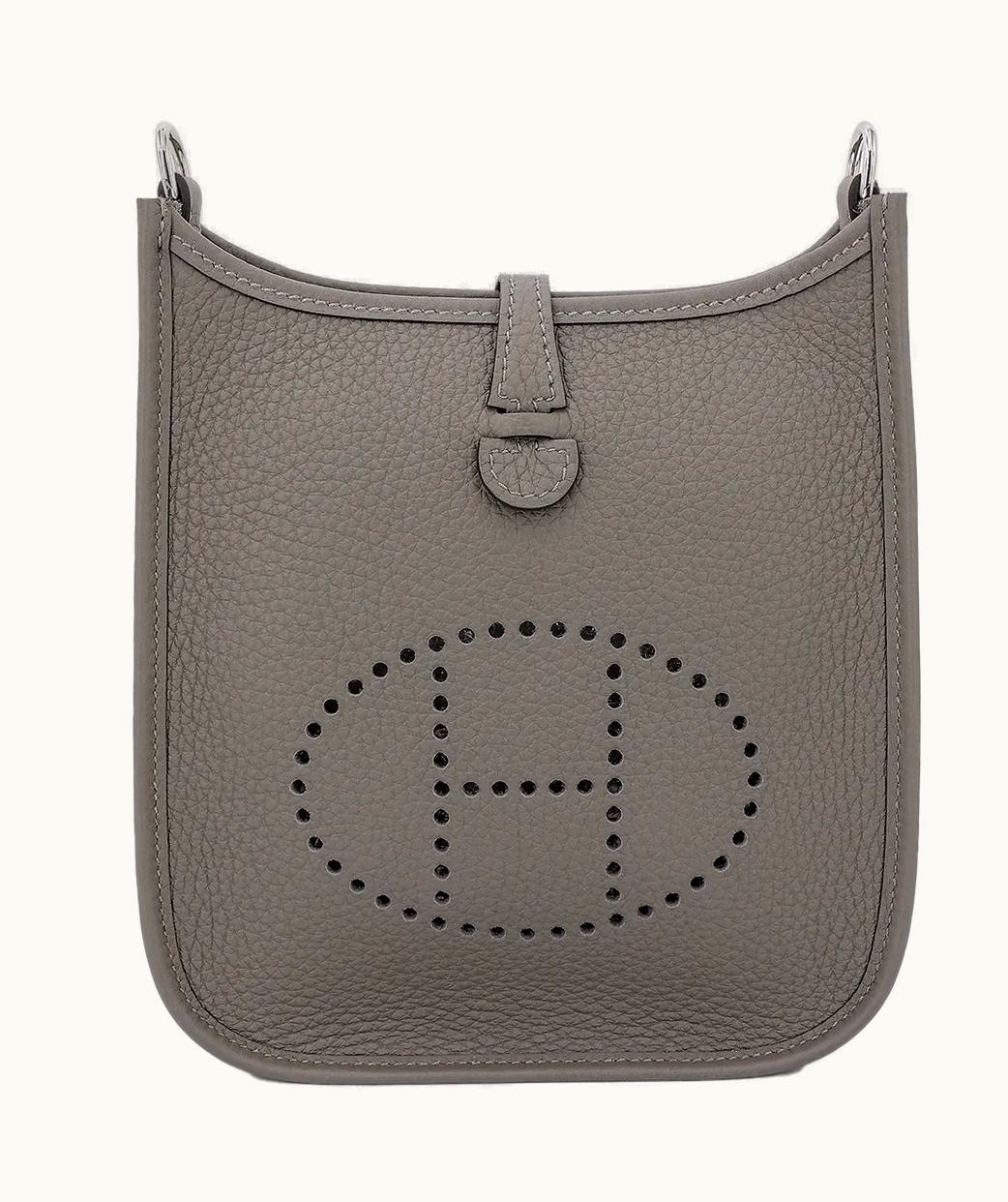 Hermès Hermès Mini Evelyne 16cm Amazone - Gray - Leather