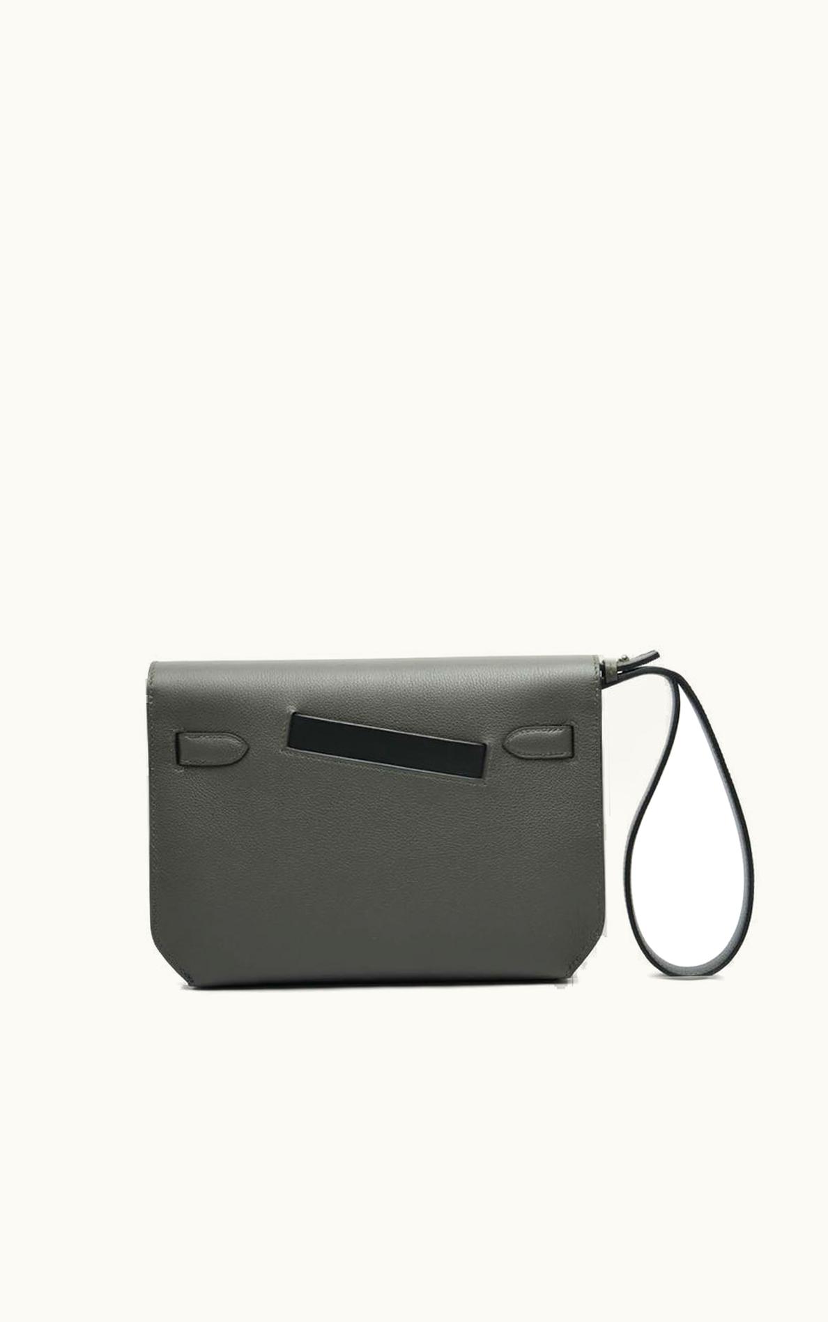 Hermès Hermès Kelly Depeches 25cm Colormatic Pouch - Gray - Epsom - Palladium (PHW)