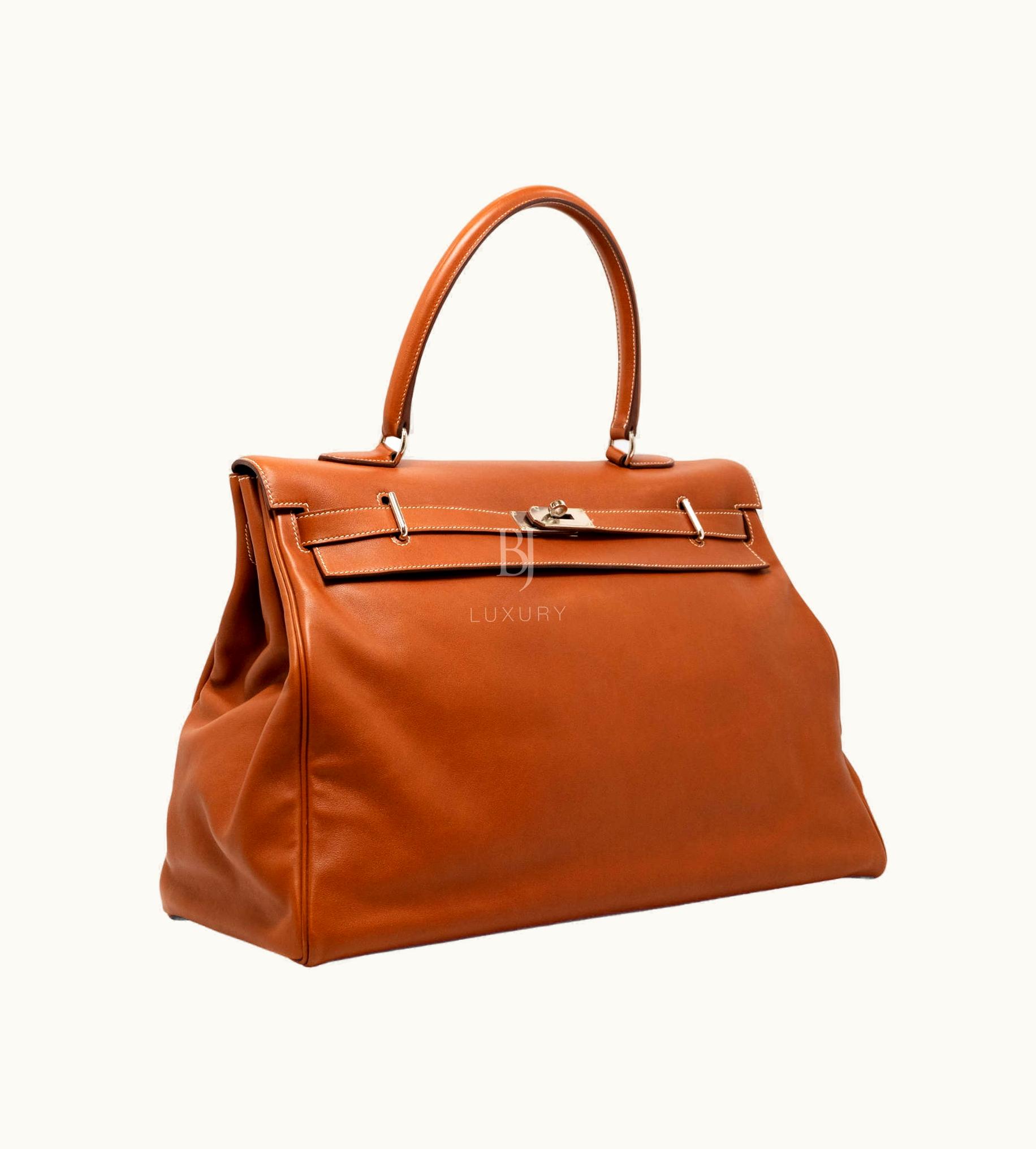 Hermès Hermès Kelly Relax - 50cm - Orange - Fauve Sikkim - BJ