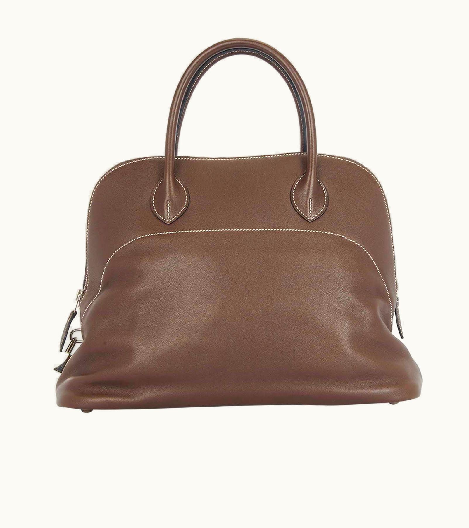 Hermès Hermès Bolide Relax - Brown - Leather - Gold (GHW)
