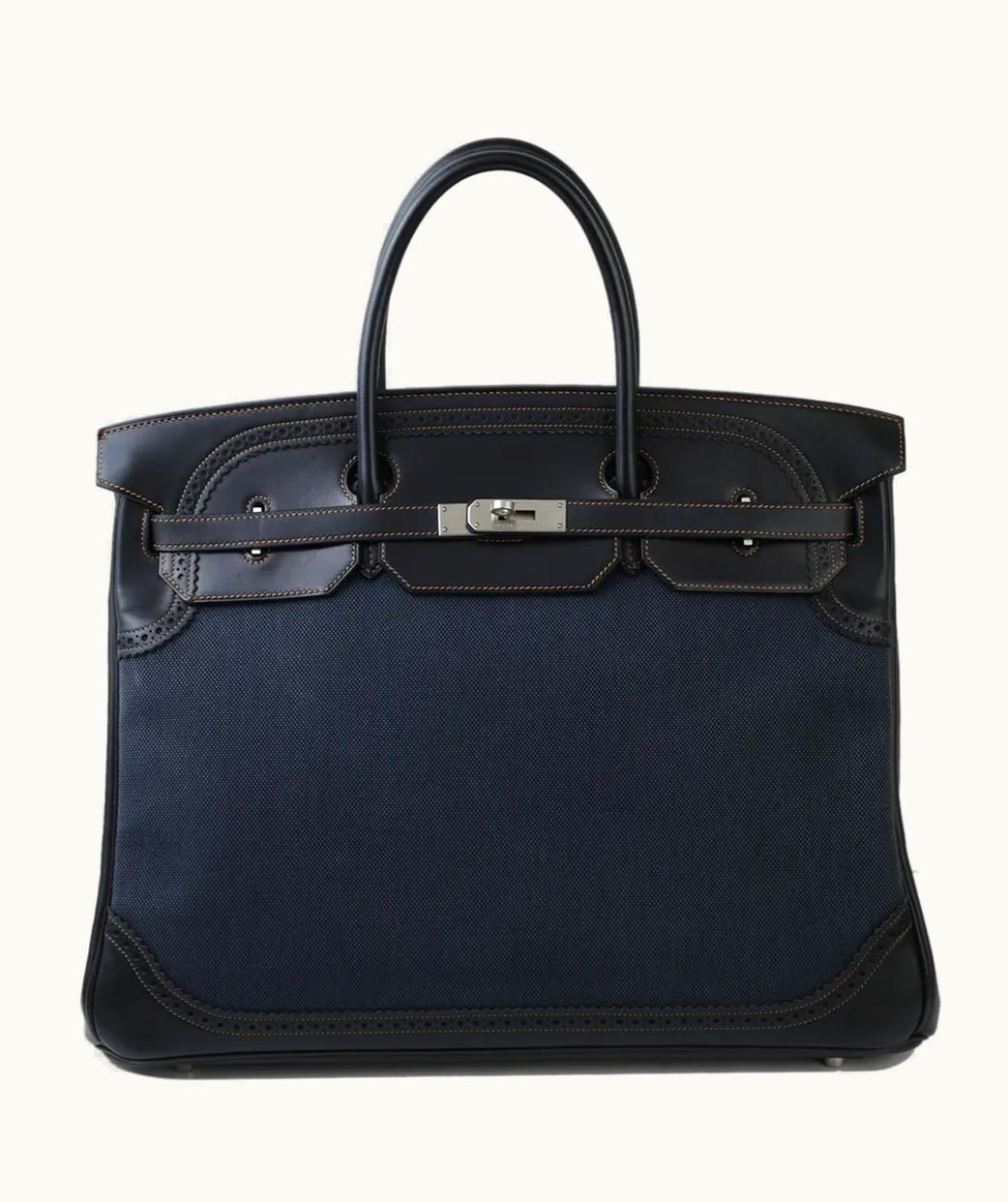 Hermès Hermès Birkin Ghillies 40cm - Black - Leather
