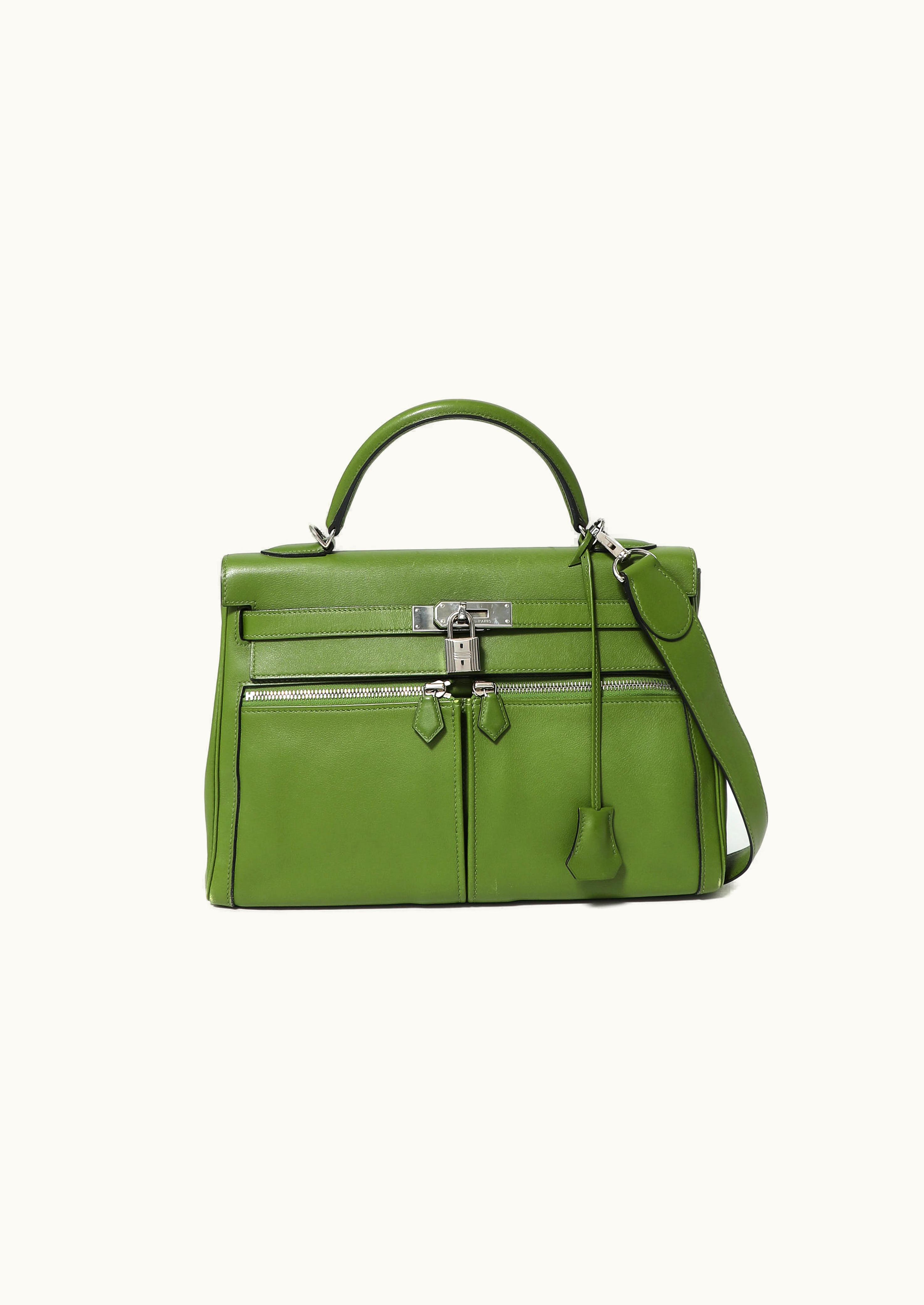 Hermès Hermès Kelly Lakis 32cm - Pelouse Swift - Gold (GHW)