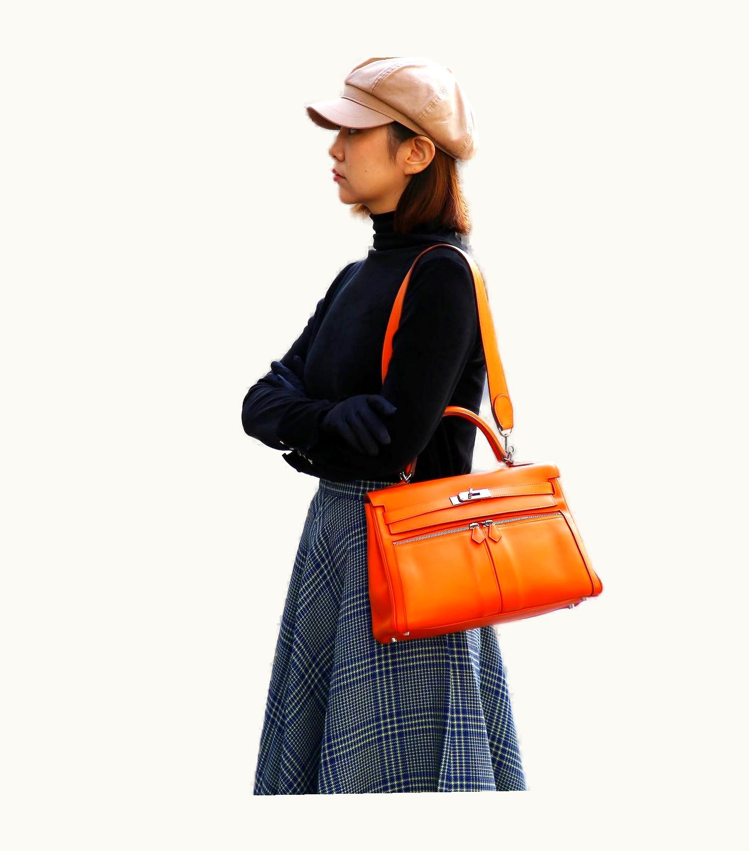 Hermès Hermès Kelly Lakis 32cm - Orange - Leather