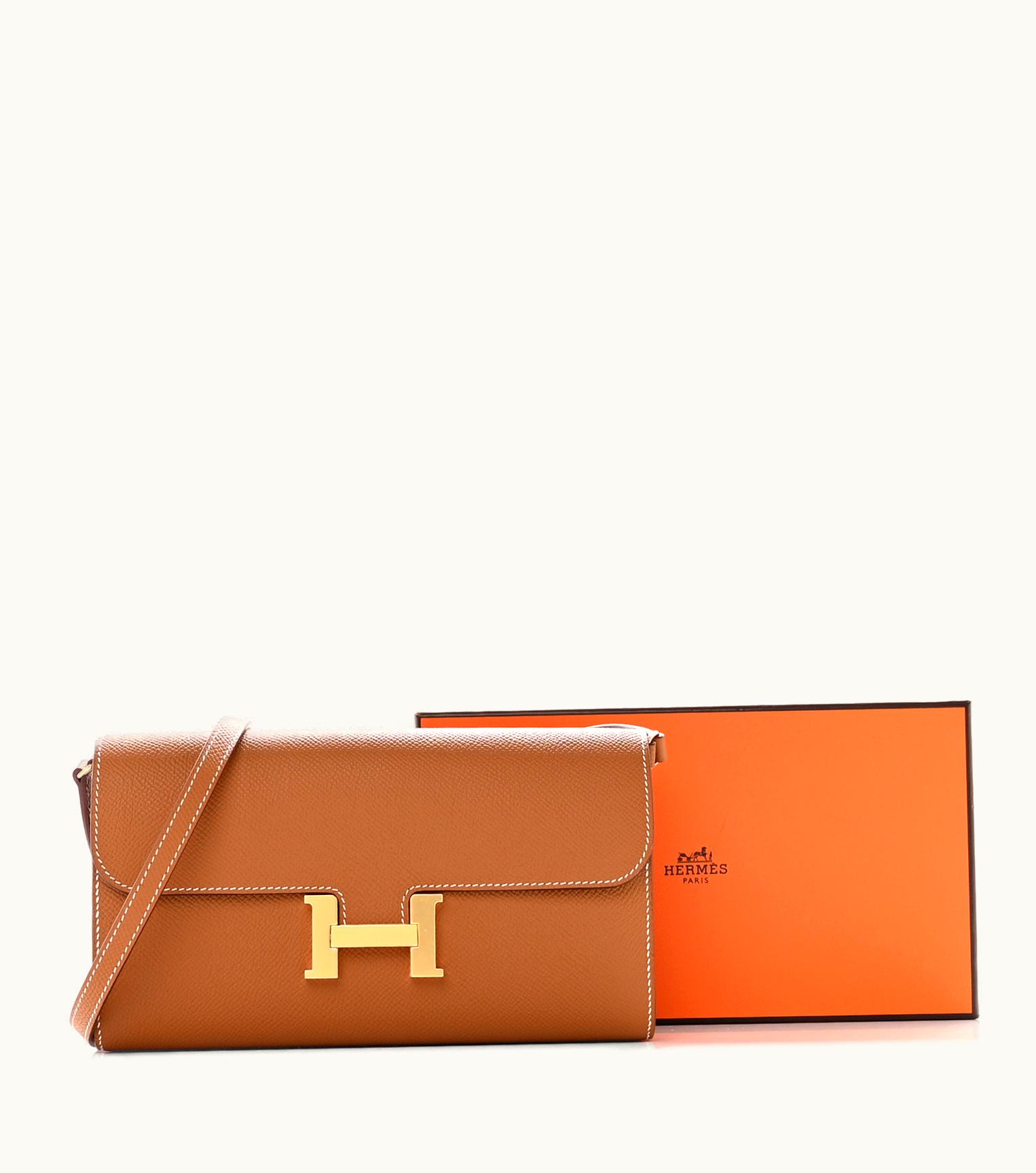 Hermès Hermès Constance Long Wallet - Epsom - Yellow - Gold (GHW)