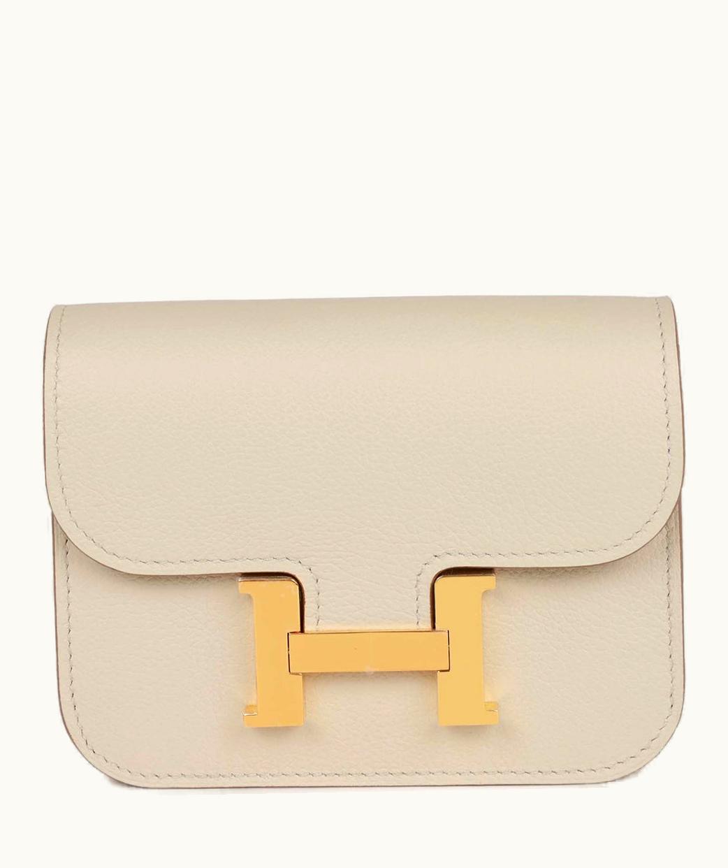 Hermès Hermès Constance Slim Wallet Beton - - Epsom - Palladium (PHW)