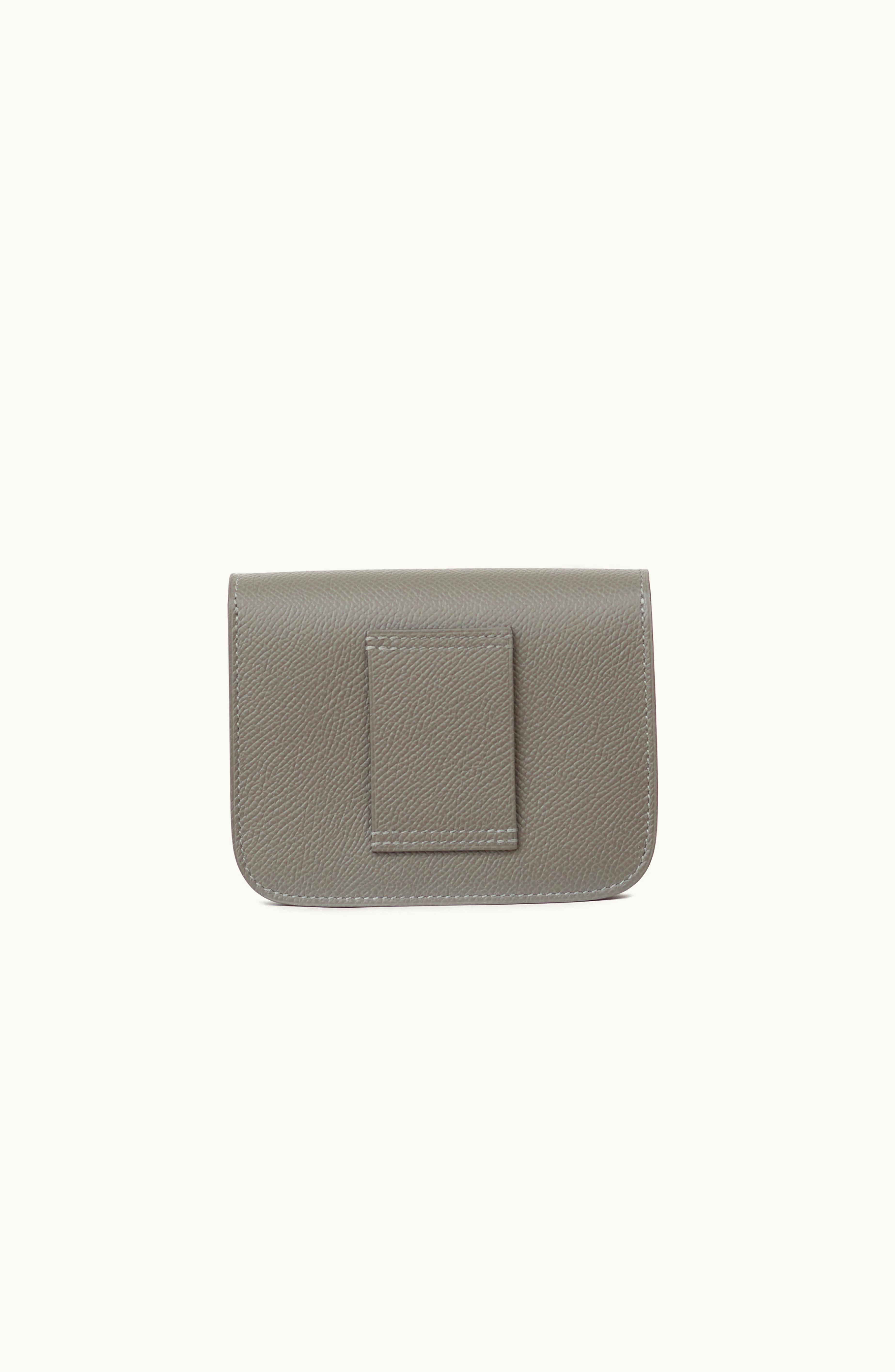 Hermès Hermès Gris Meyer Constance Slim Wallet - Gray - Epsom Leather - Palladium (PHW)