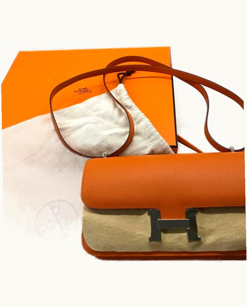 Hermès Constance Elan - Shop Size - Orange - Epsom - Gold (GHW)