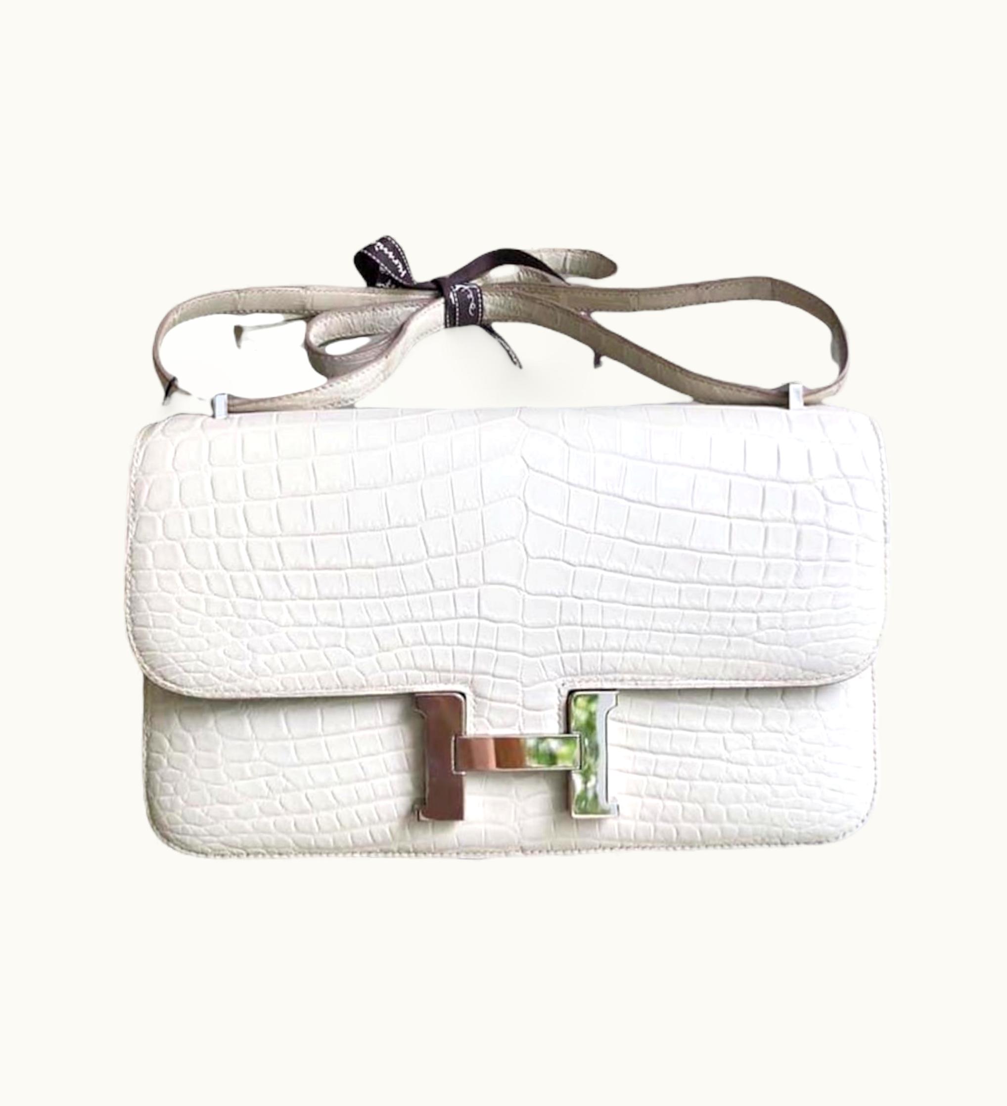 Hermès Constance Elan - Beton Matte - Epsom - Palladium (PHW)