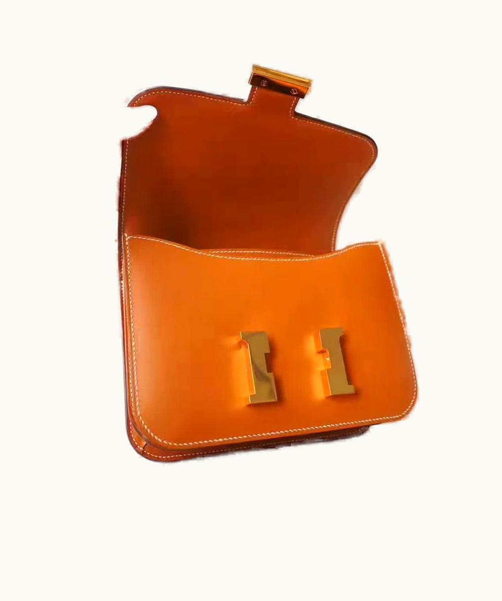 Hermès Constance Slim - Orange - Leather - Gold (GHW)