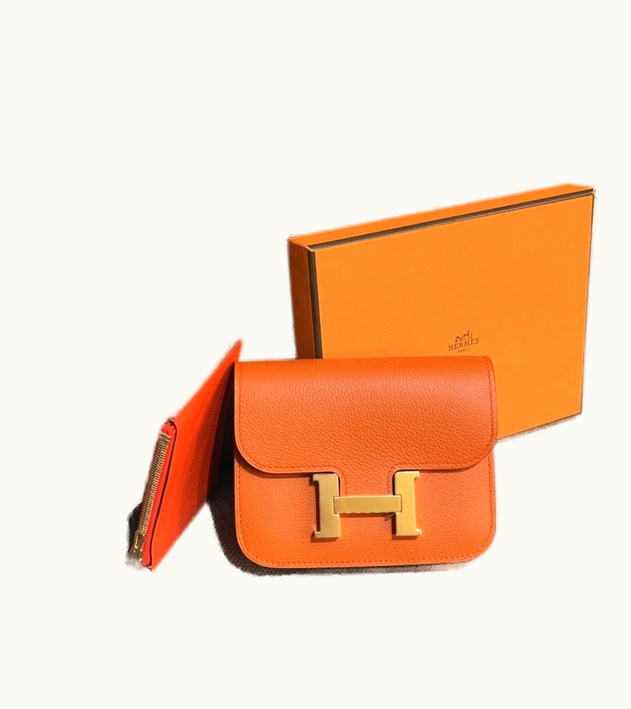 Hermès Constance Slim - Terre - Evercolor - Gold (GHW)