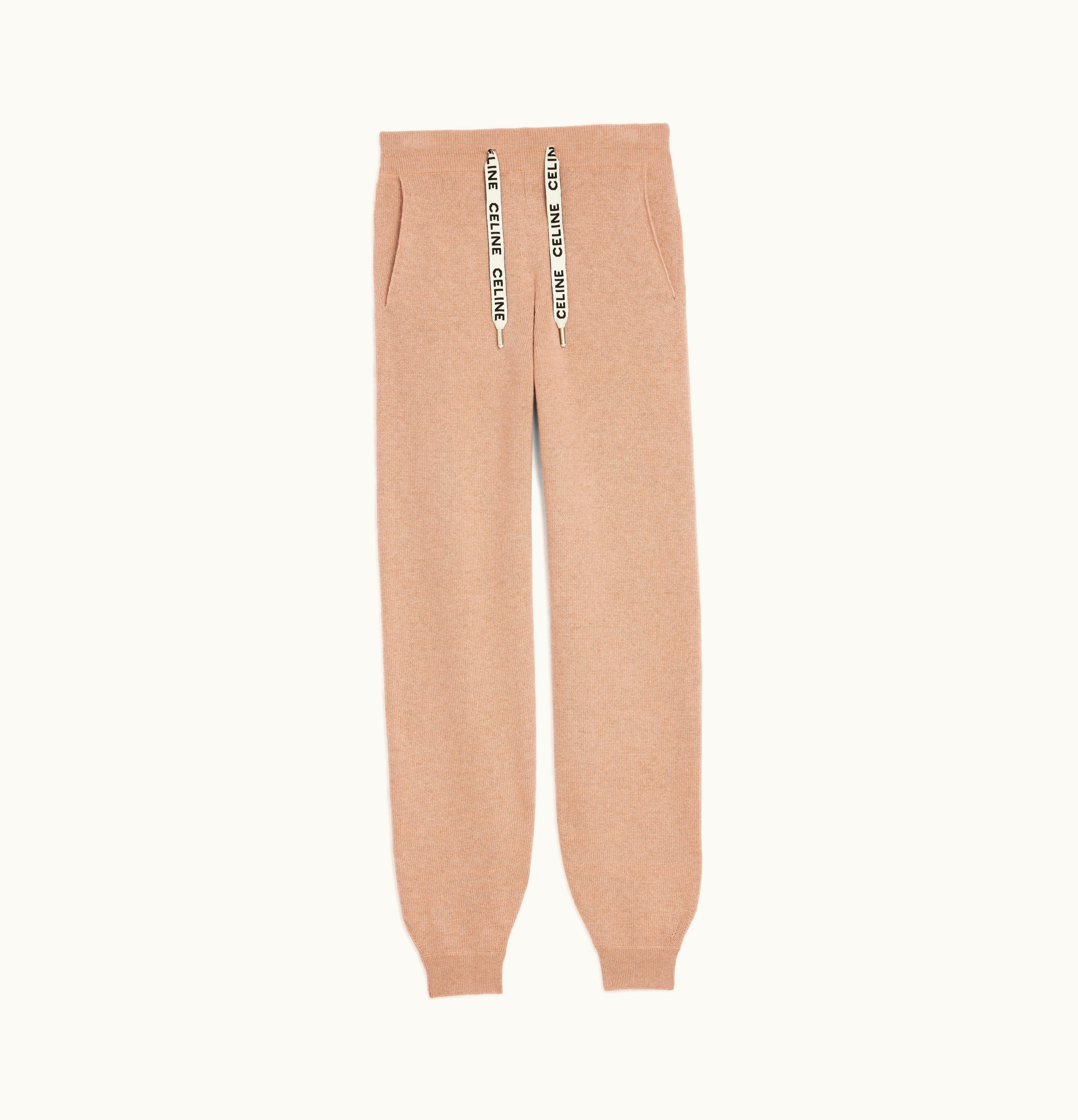 Celine Celine Track Pants In Cashmere Wool Camel