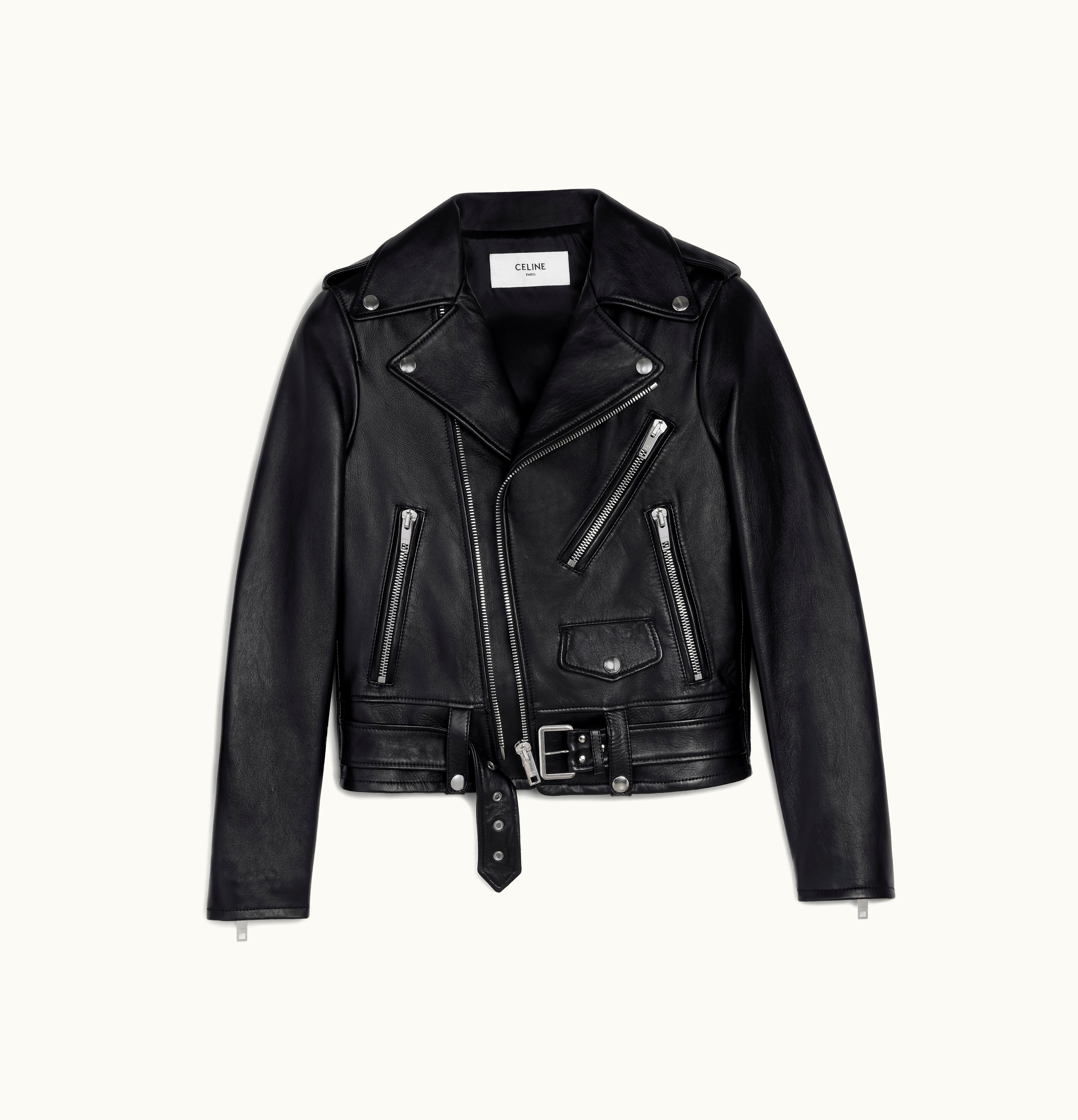 Celine Celine Classic Biker In Soft Vintage Lambskin Black