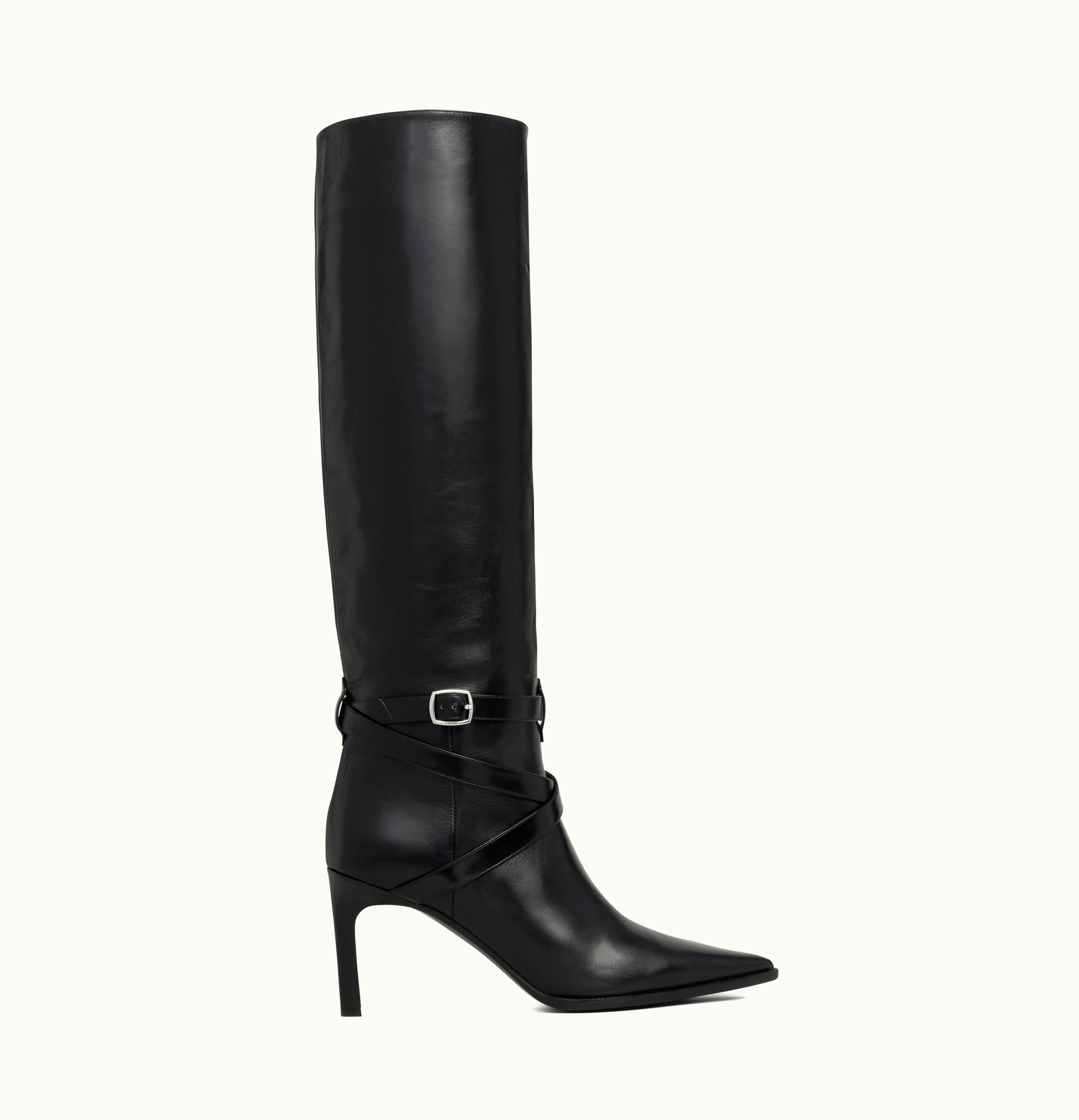 Celine Celine Verneuil High Boot In Calfskin Black