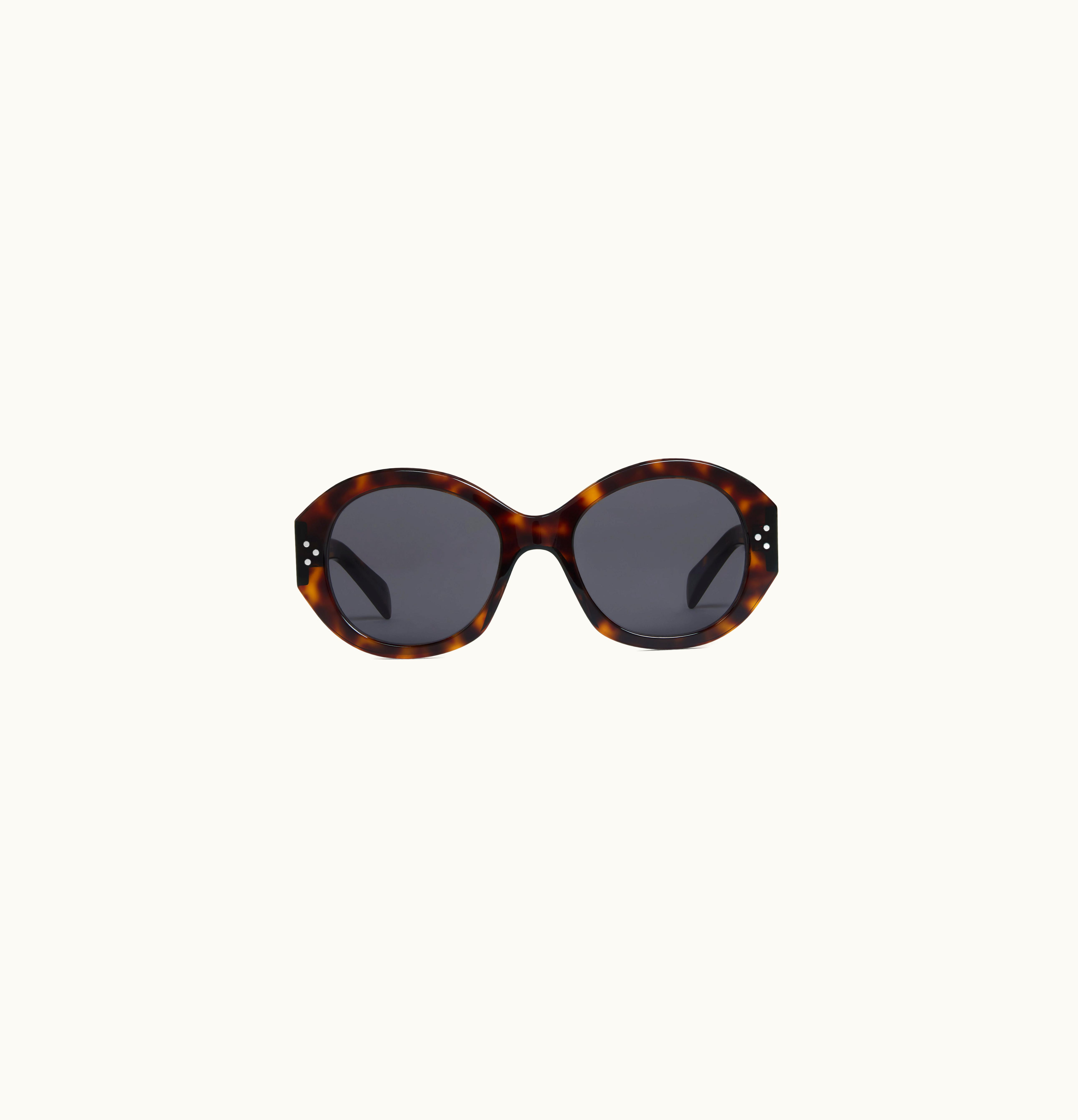 Celine Celine Round S240 Sunglasses In Acetate Red Havana