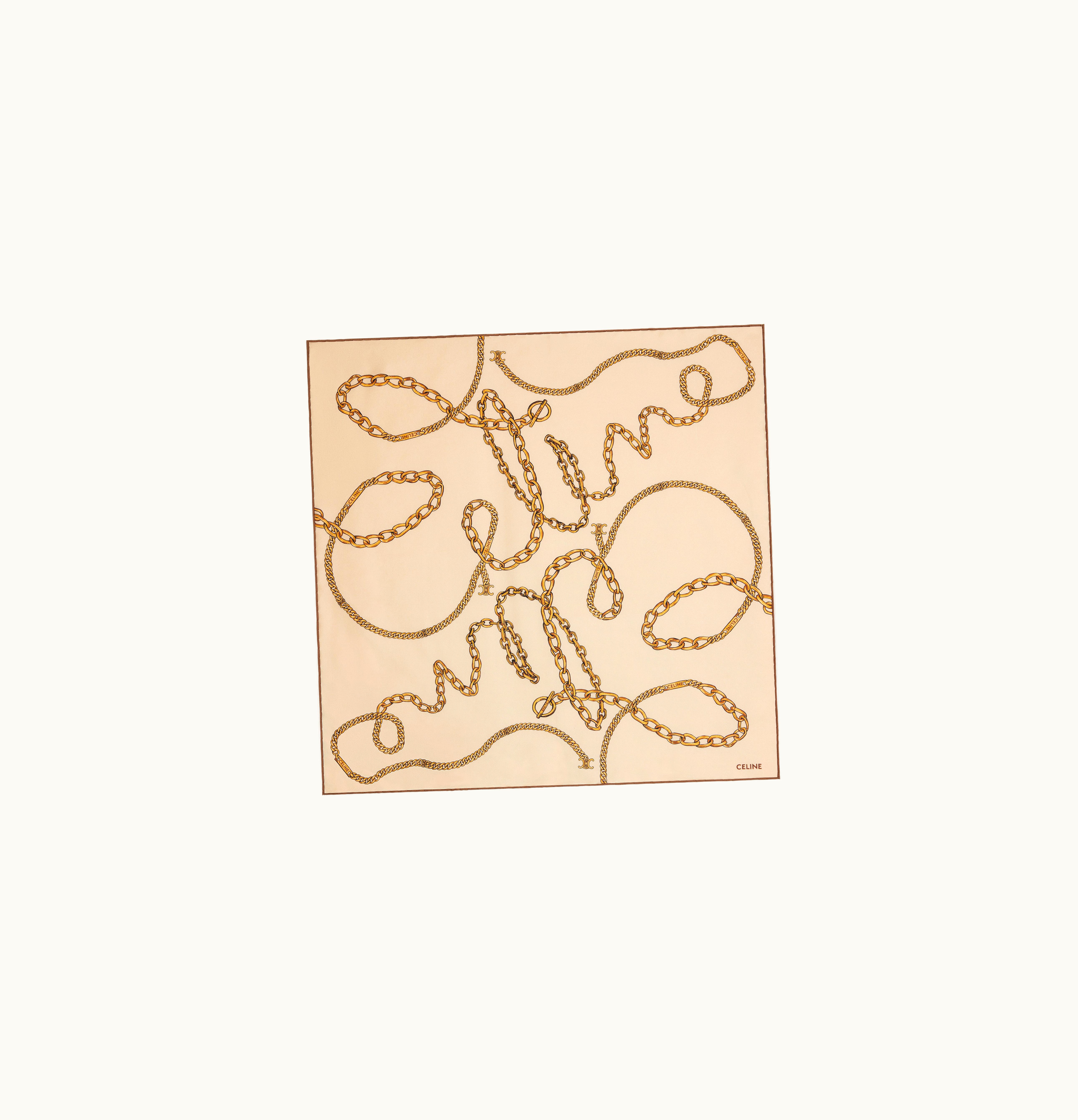 Celine Celine Bandana In Silk Twill Vanilla