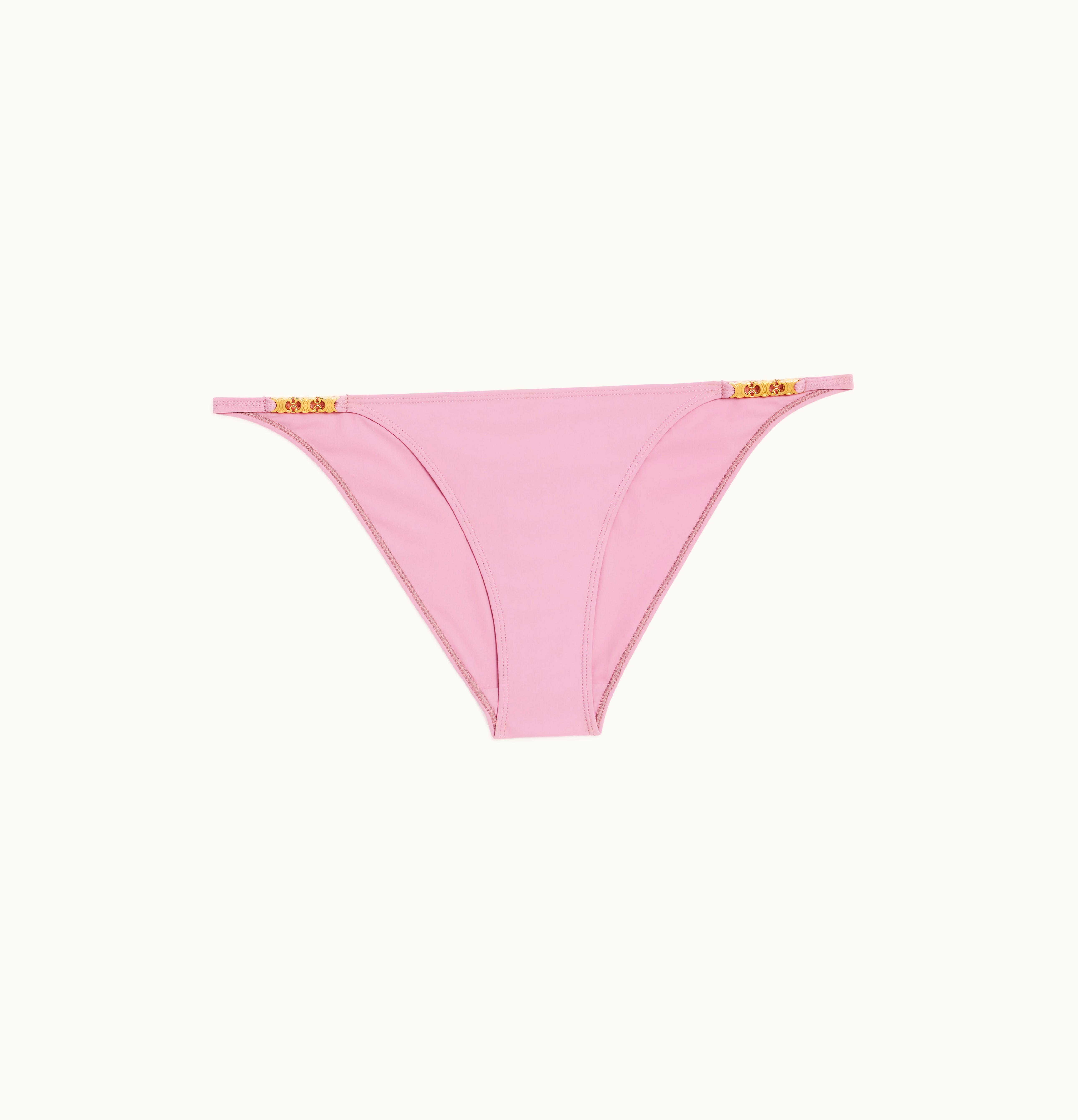 Celine Celine Triomphe Swimsuit Bottom In Matte Jersey Vieux Rose