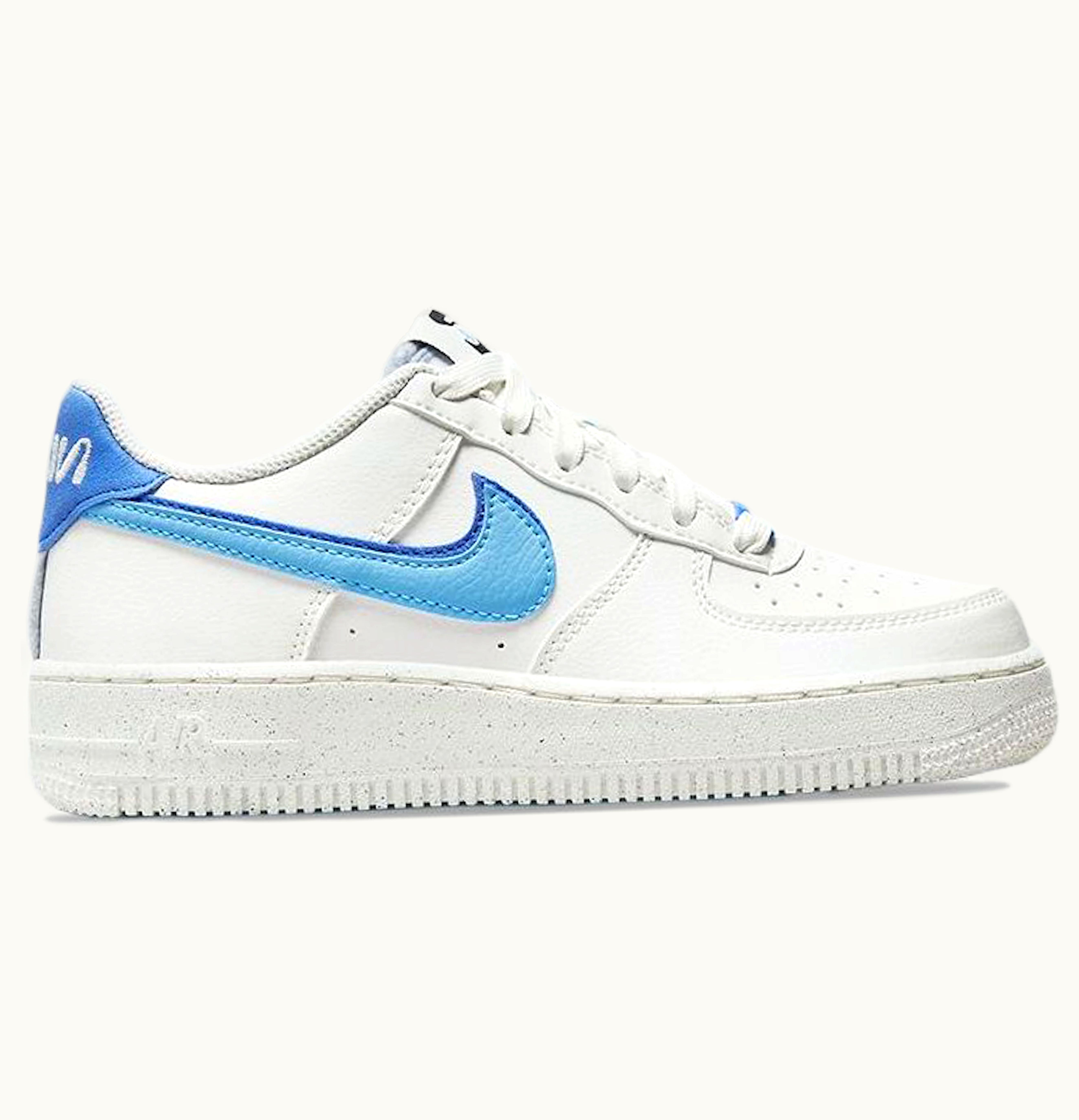 Nike Nike Air Force 1 Low 82 Double Swoosh White Medium Blue GS