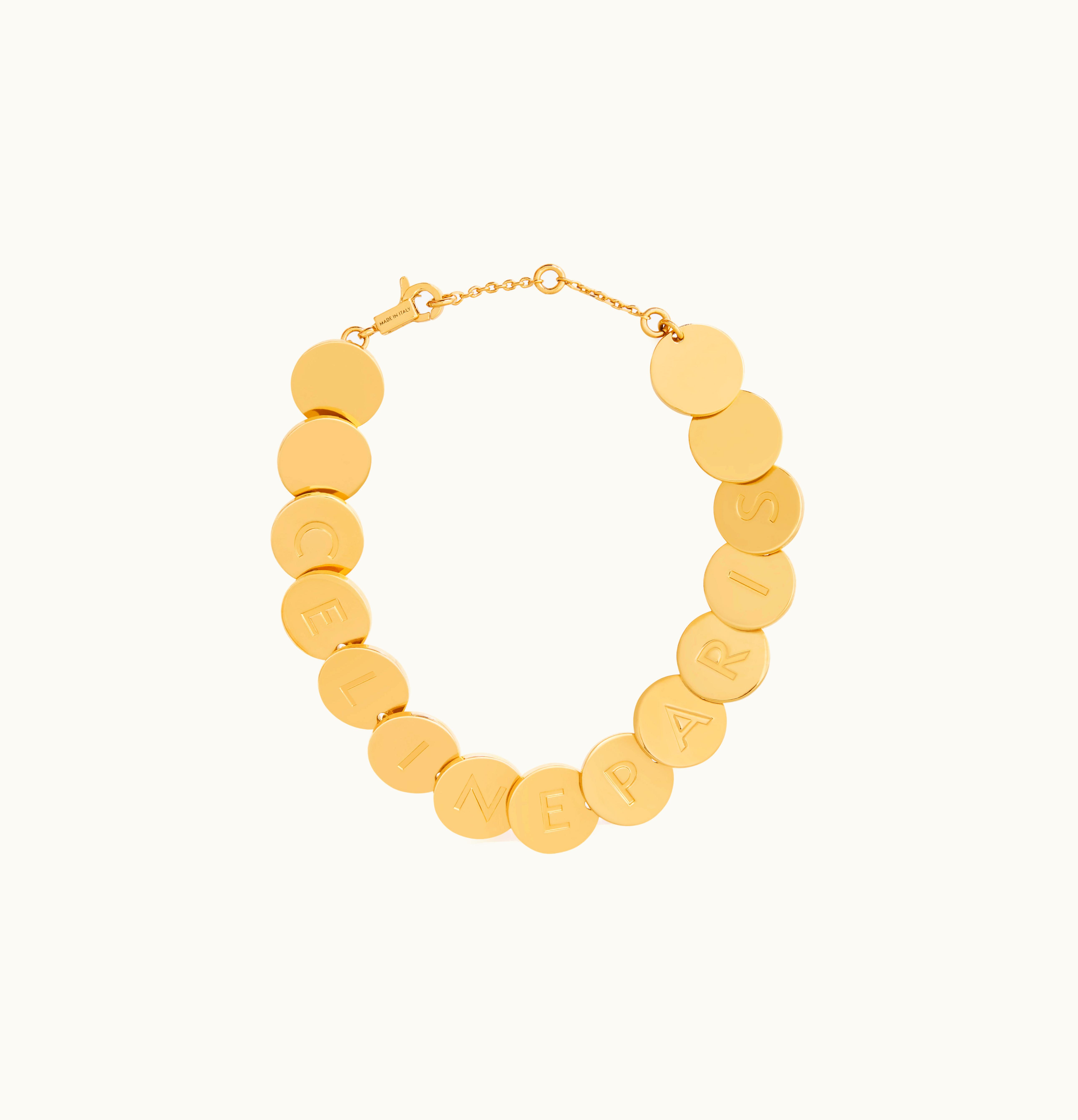 Celine Celine Pastilles Bracelet In Brass With Gold Finish Gold