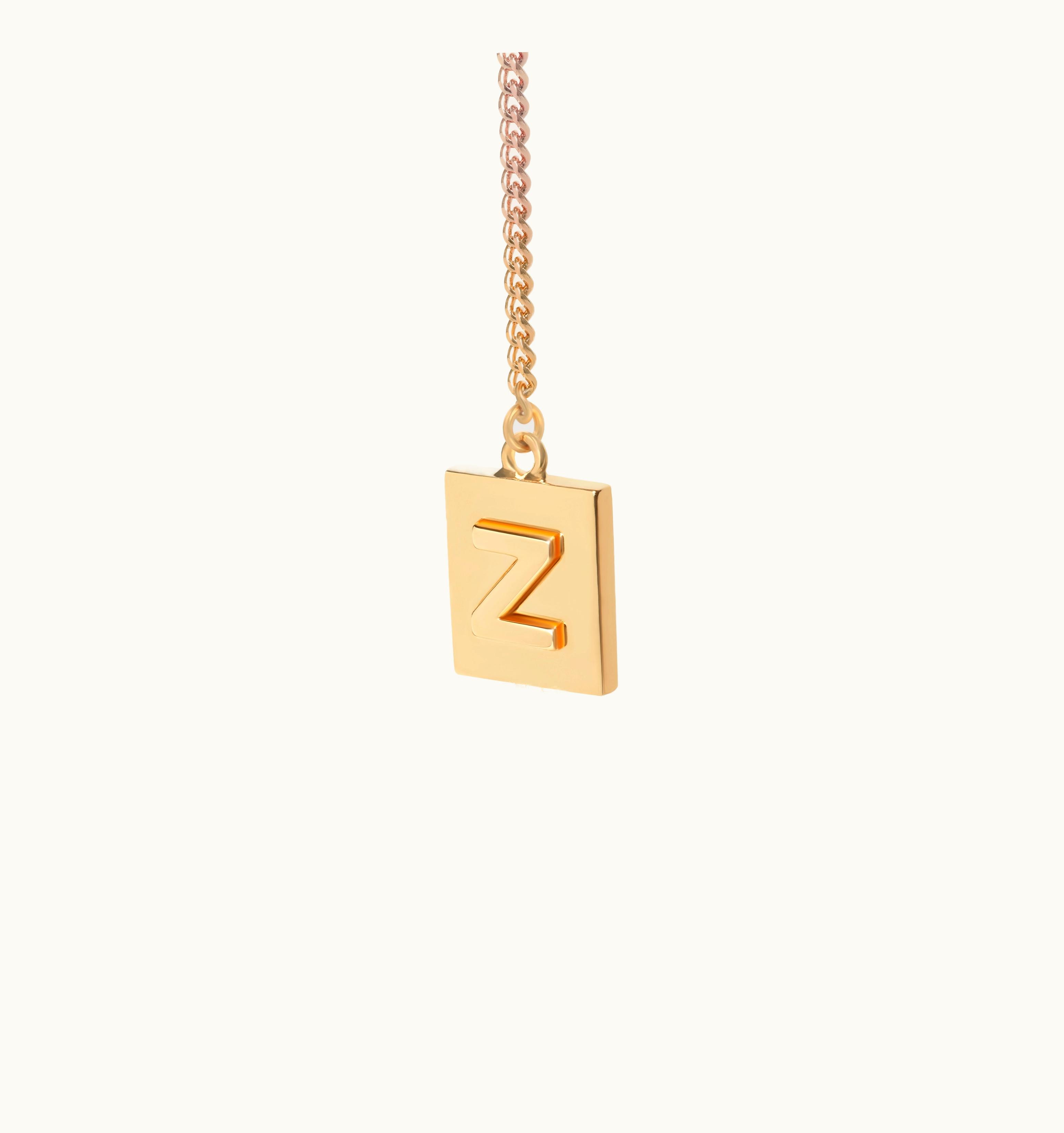 Celine Celine Alphabet Z Bracelet In Brass With Gold Finish Gold